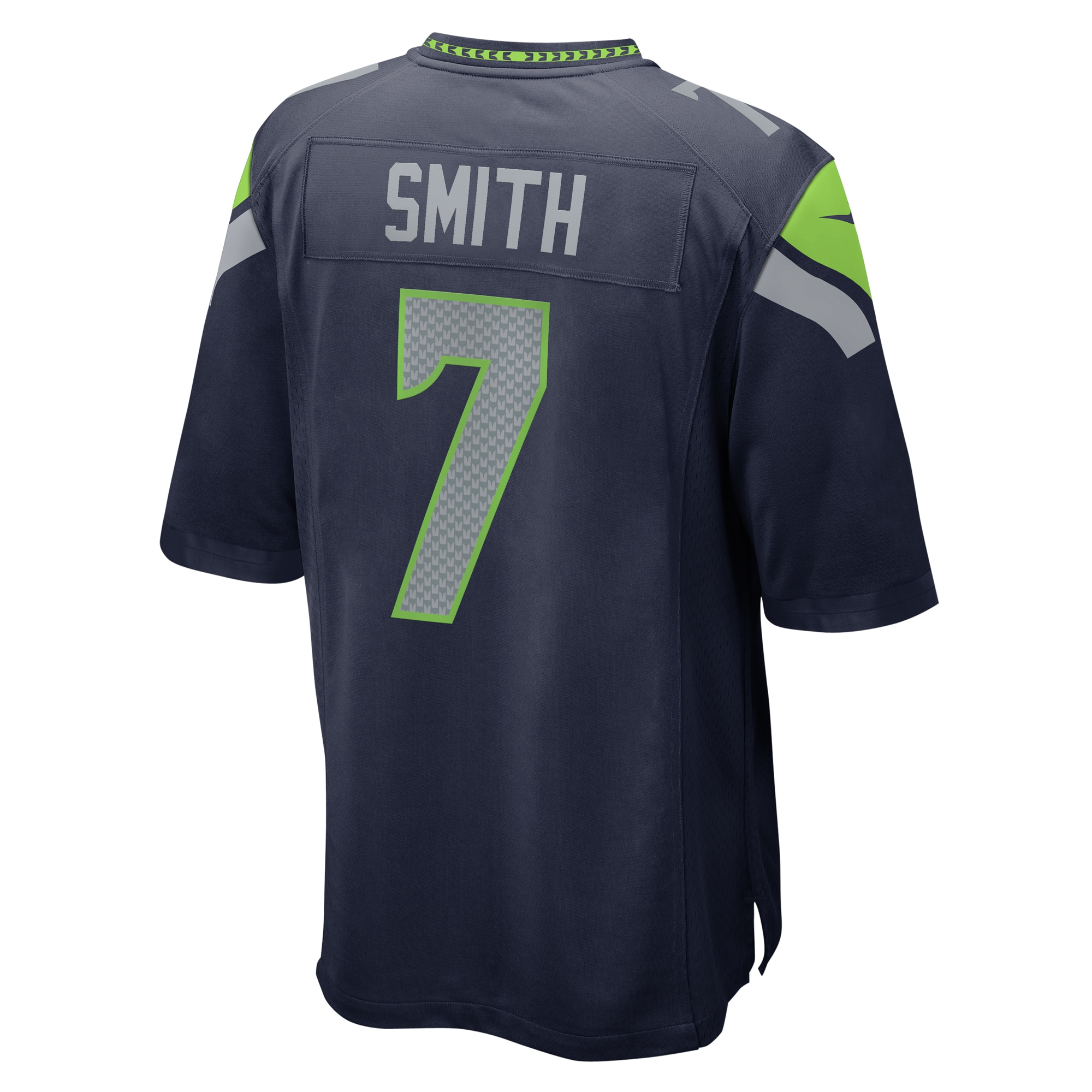 Seattle Seahawks Geno Smith College Navy Team Game NFL Jersey Men's