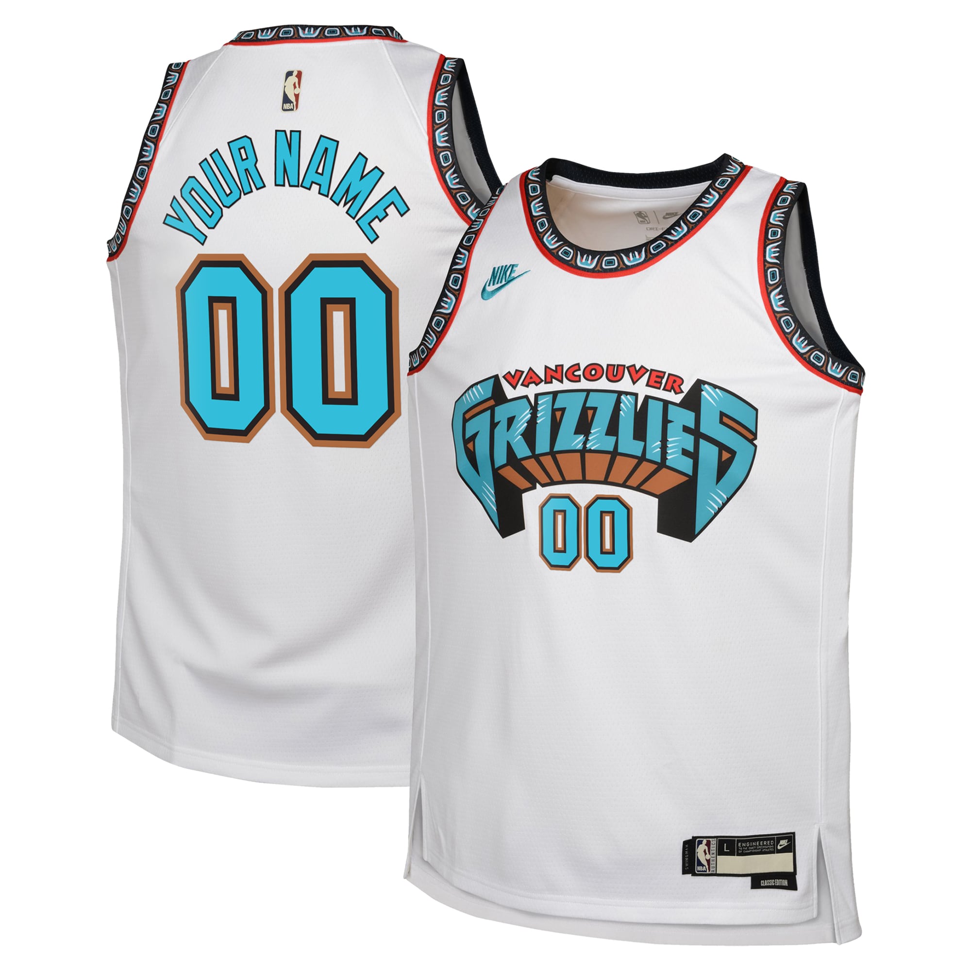 Memphis Grizzlies Hardwood Classic Swingman Custom NBA Jersey Youth