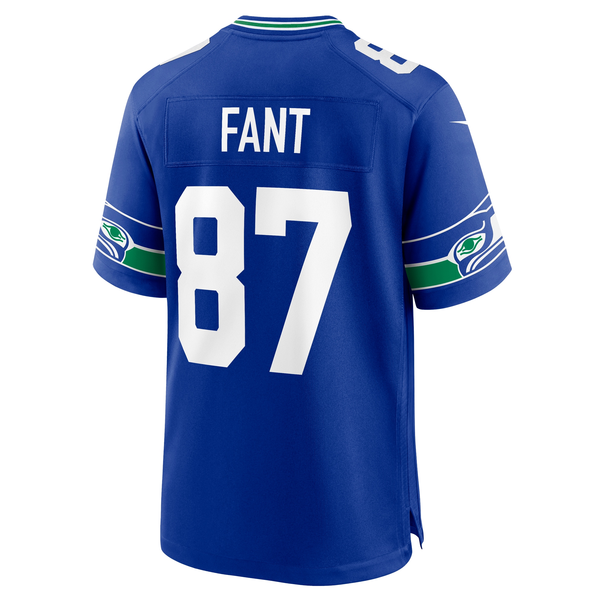 Seattle Seahawks Noah Fant Royal Throwback Player Game NFL Jersey Men's