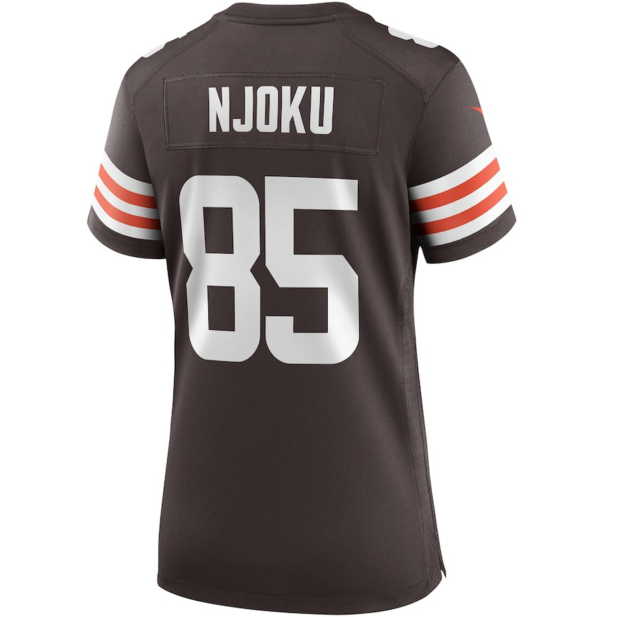 David Njoku 85 Cleveland Browns Game Brown NFL Jersey Women's