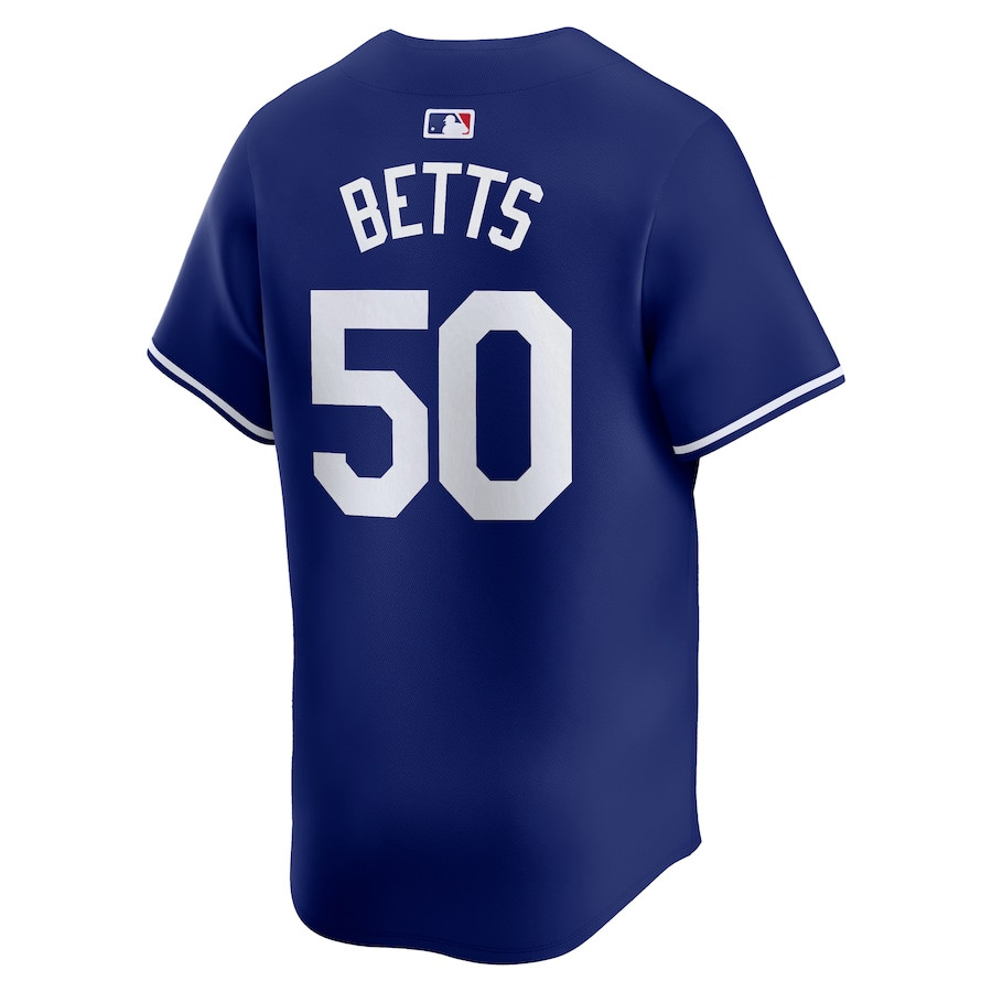 Mookie Betts 50 Los Angeles Dodgers 2024 World Series Home Limited Player Royal MLB Jersey Men's