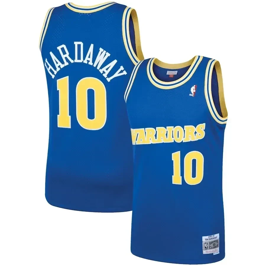 Tim Hardaway Golden State Warriors Mitchell Ness 1990 Hardwood Classics Swingman Player Royal NBA Jersey Men's