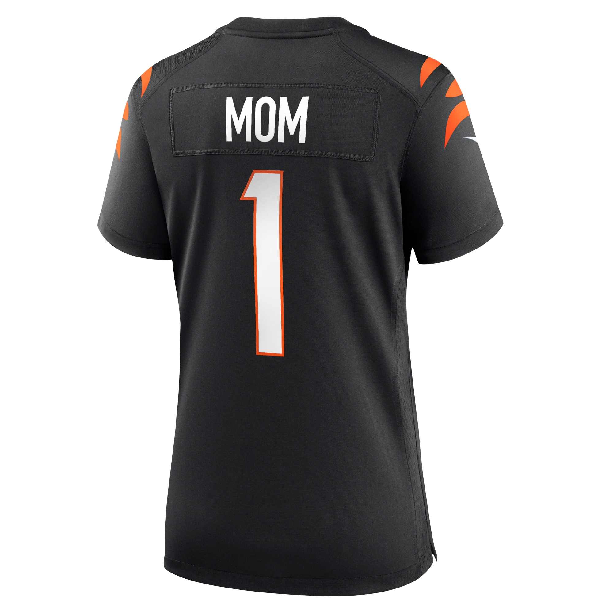 Cincinnati Bengals Number 1 Mom Black Game NFL Jersey Women's