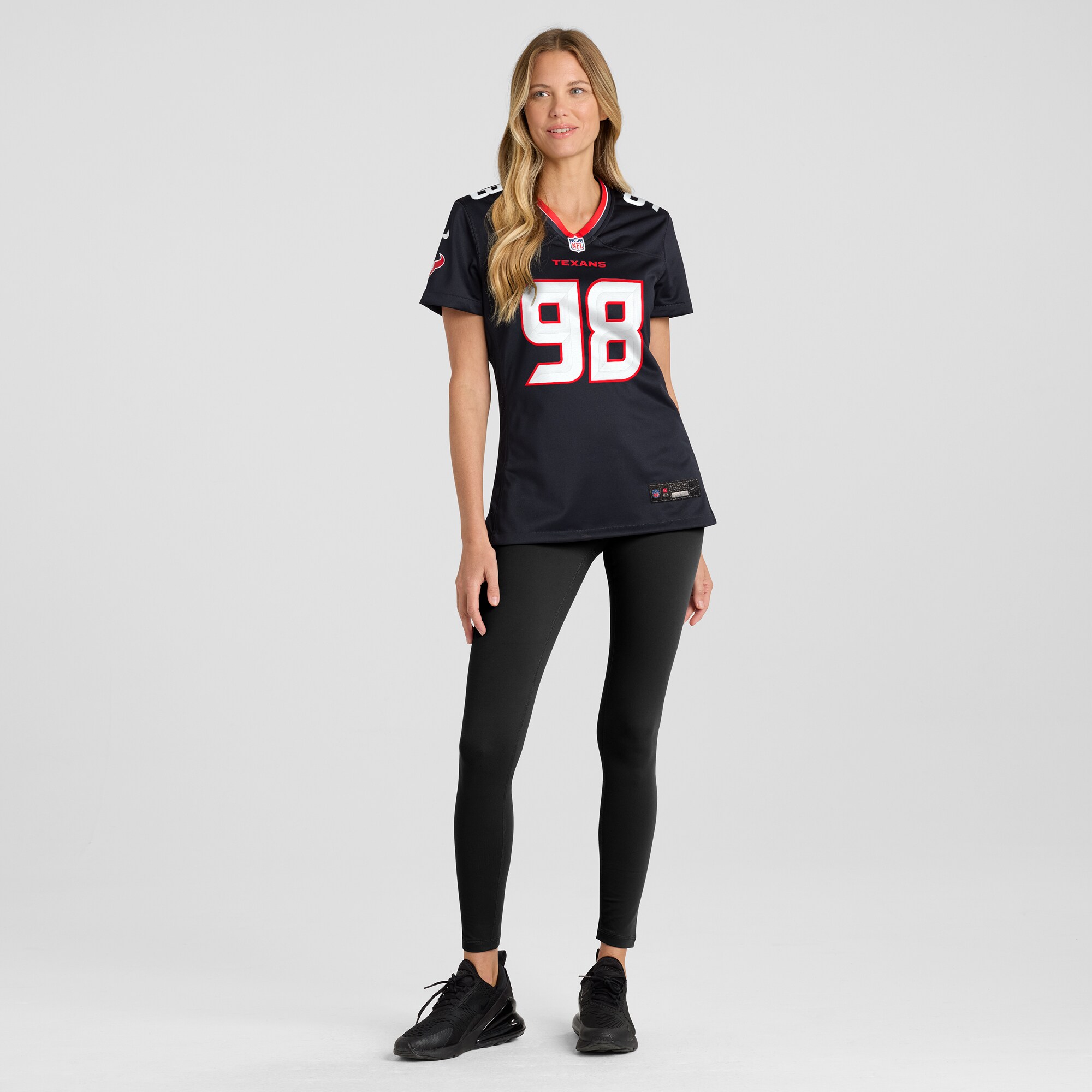 Houston Texans Tim Settle Jr. Navy Team Game NFL Jersey Women's
