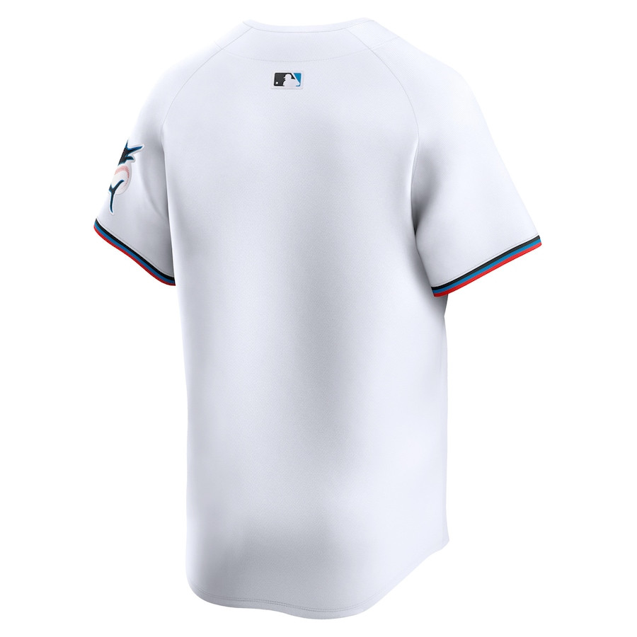 Miami Marlins Home Limited White MLB Jersey Youth