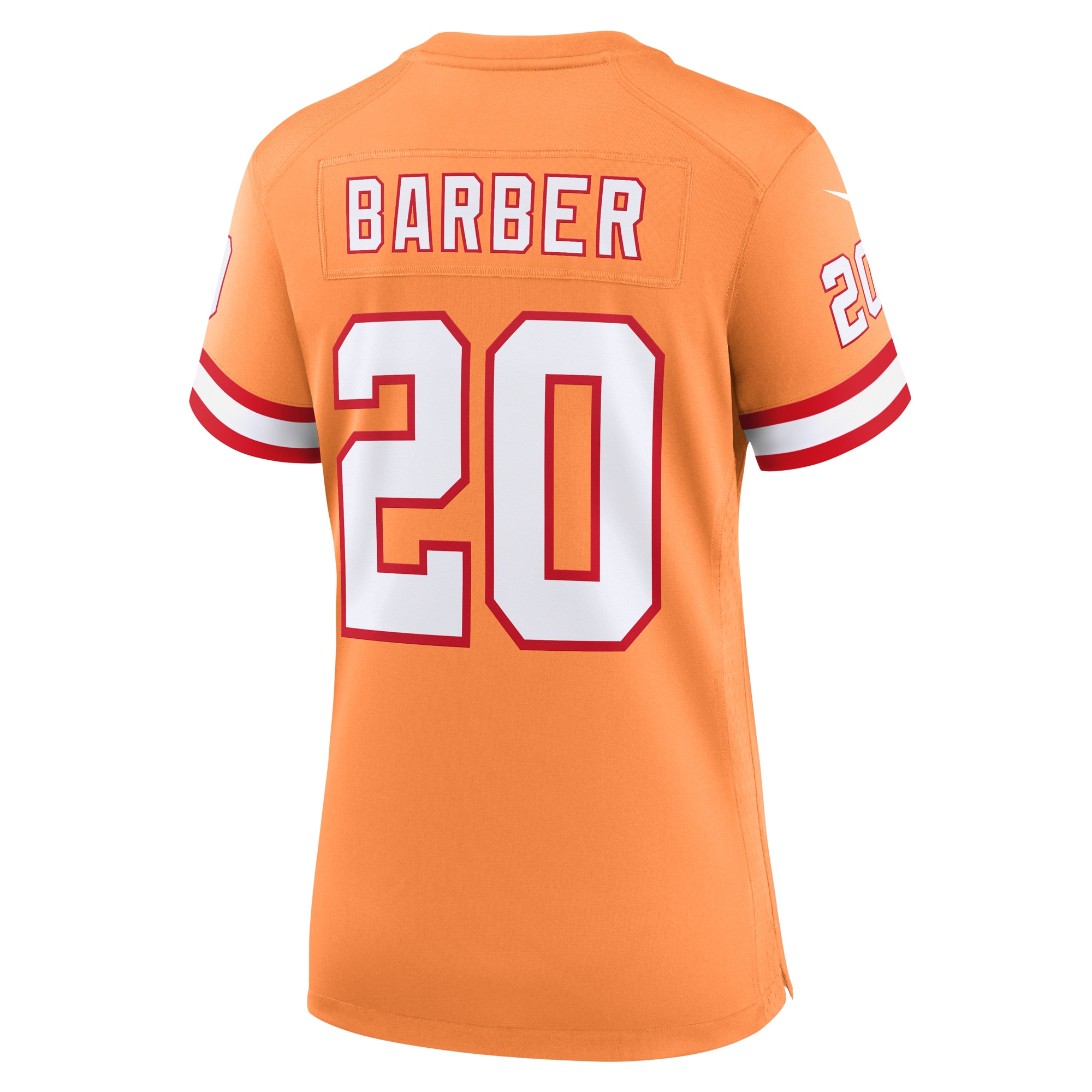 Tampa Bay Buccaneers Ronde Barber Orange Throwback Game NFL Jersey Women's