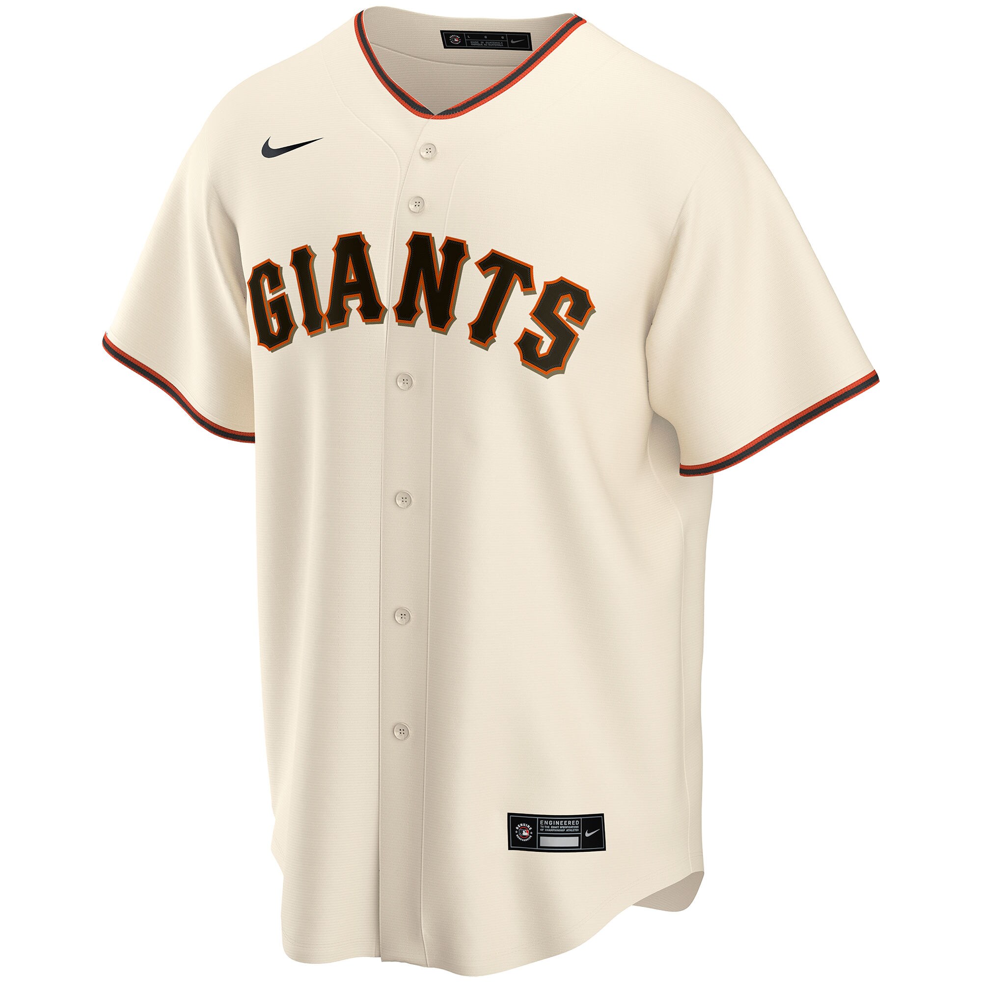 San Francisco Giants Cream Home Custom MLB Jersey Men's
