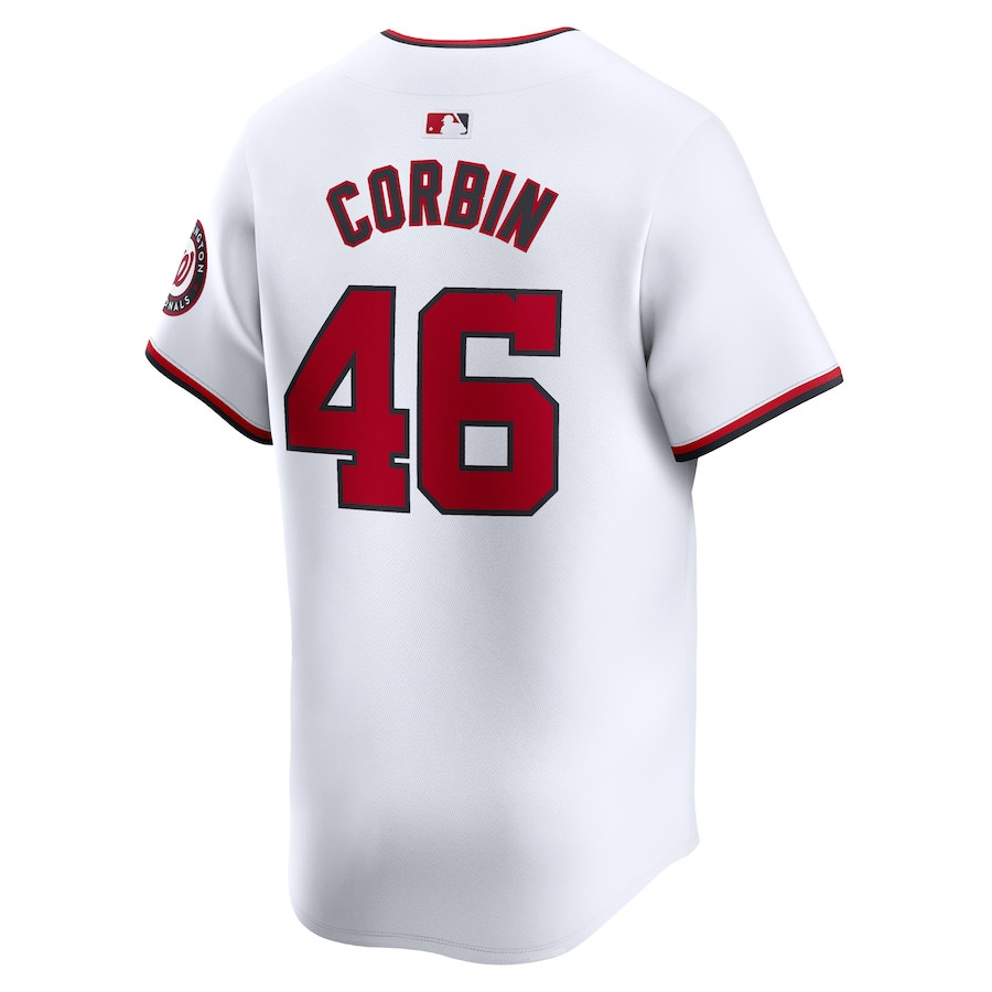 Patrick Corbin 46 Washington Nationals Home Limited Player White MLB Jersey Men's