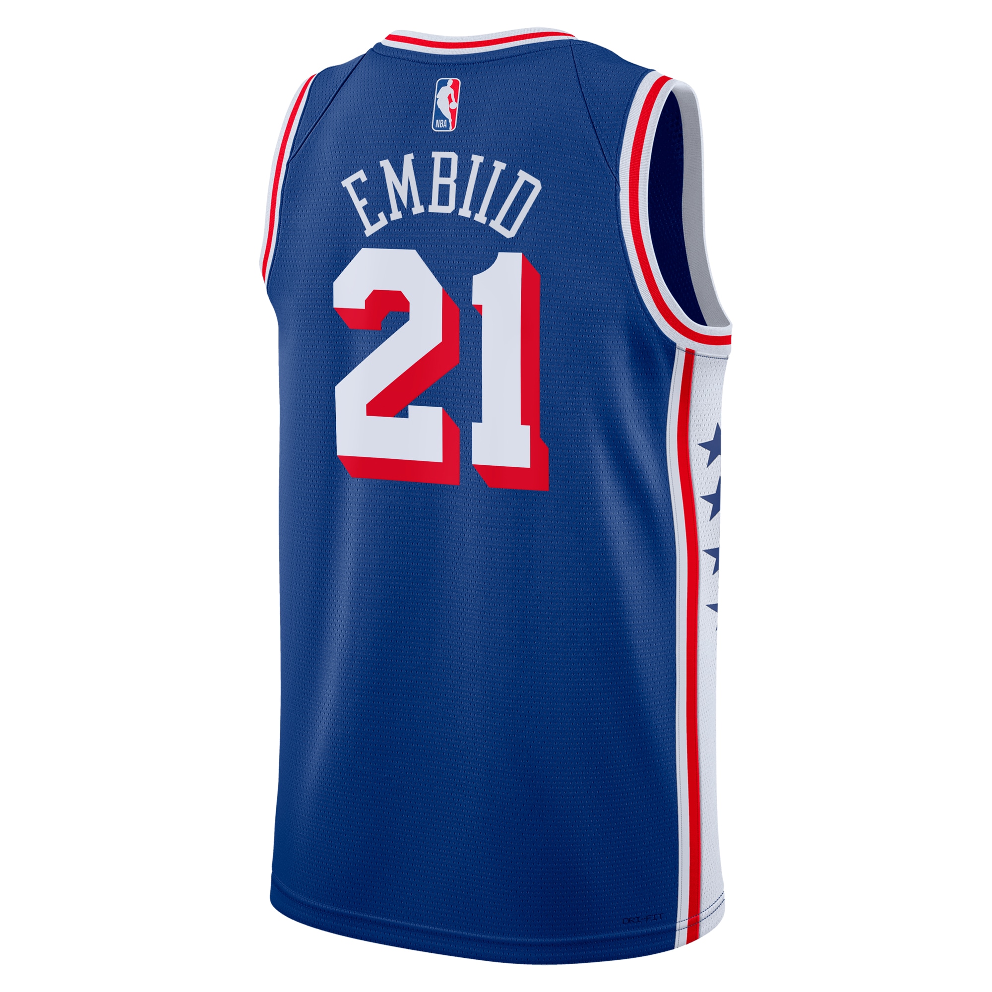 Philadelphia 76ers Icon Swingman Blanco Joel Embiid NBA Jersey Men's