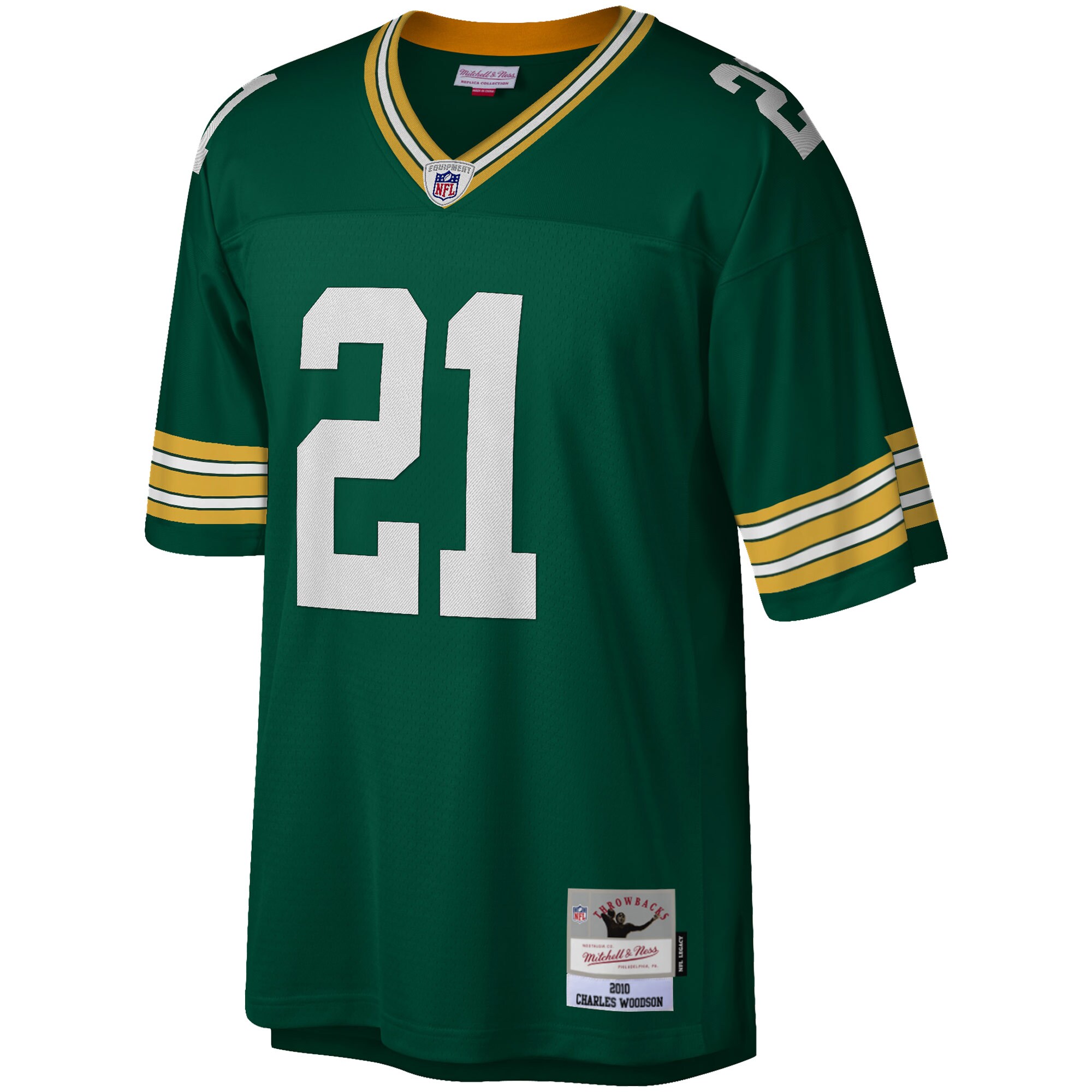 Green Bay Packers Charles Woodson Mitchell Ness Green Legacy NFL Jersey Men's