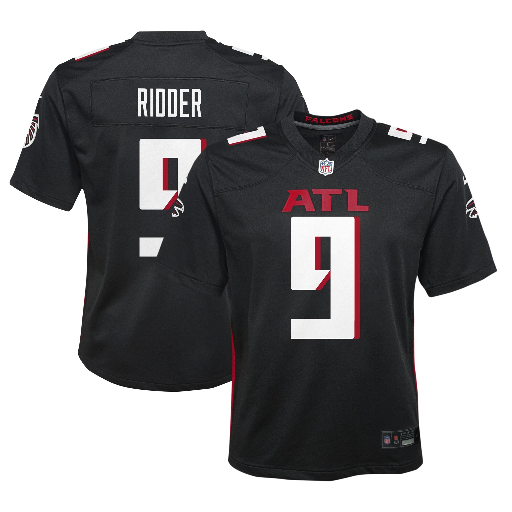 Atlanta Falcons Desmond Ridder Black Game NFL Jersey Youth
