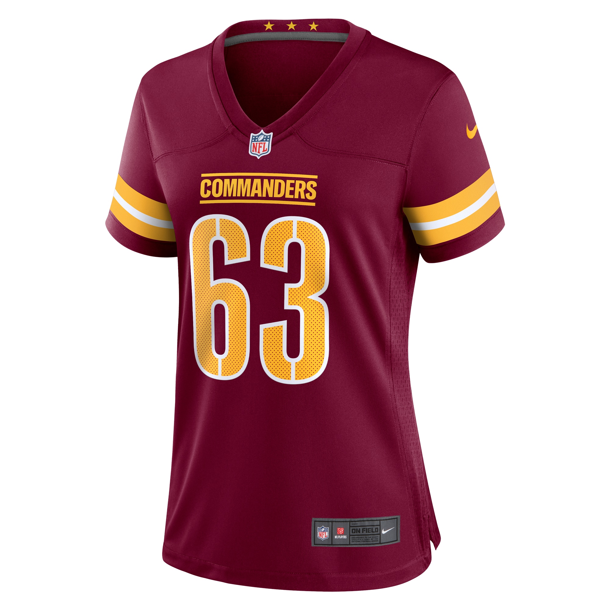 Washington Commanders Nick Gates Burgundy Game Player NFL Jersey Women's