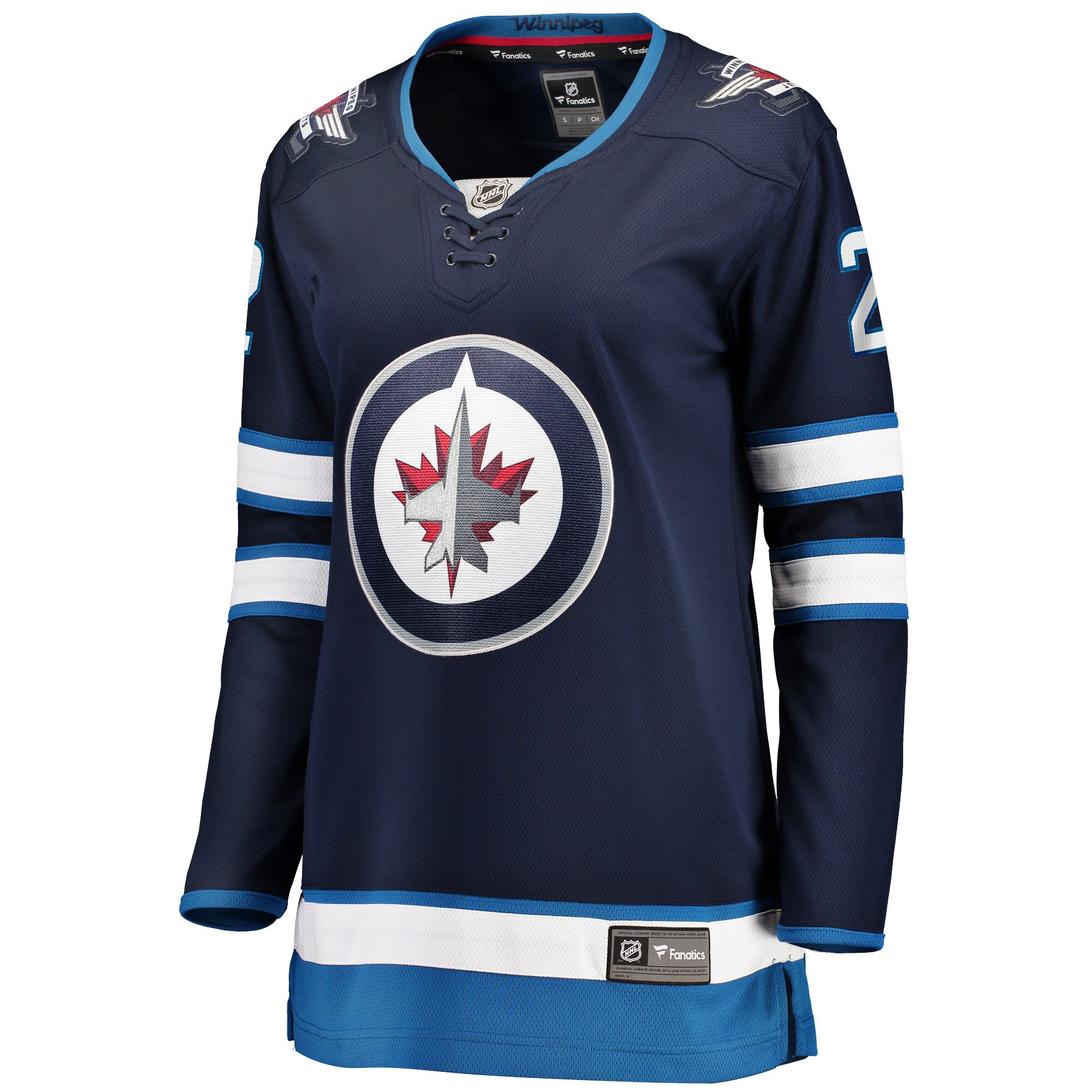 Winnipeg Jets Dylan DeMelo Navy Home Breakaway Player NHL Jersey Women's