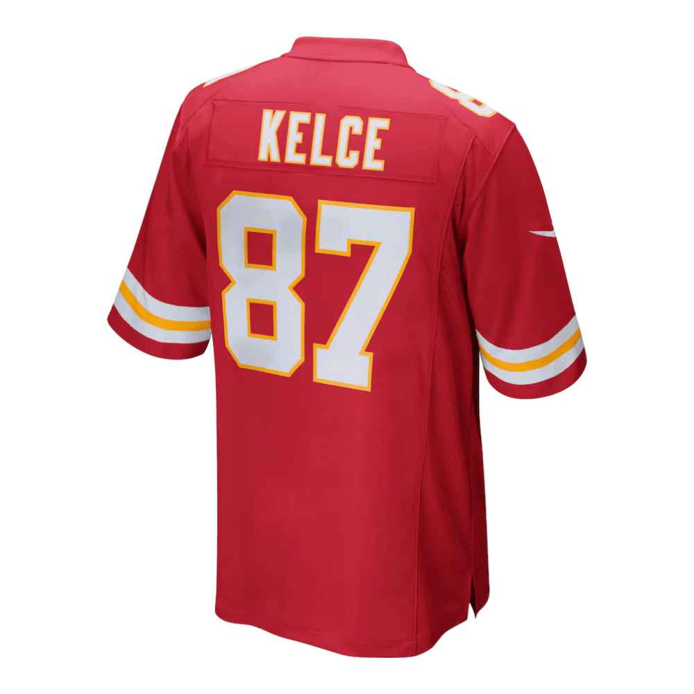 Travis Kelce 87 Kansas City Chiefs 2025 Pro Bowl Patch Game Red NFL Jersey Men's