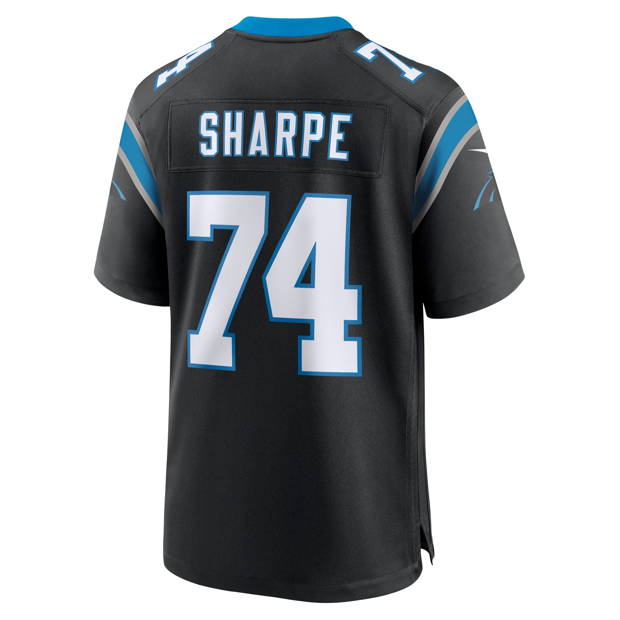 Carolina Panthers David Sharpe Black Team Game NFL Jersey Men's