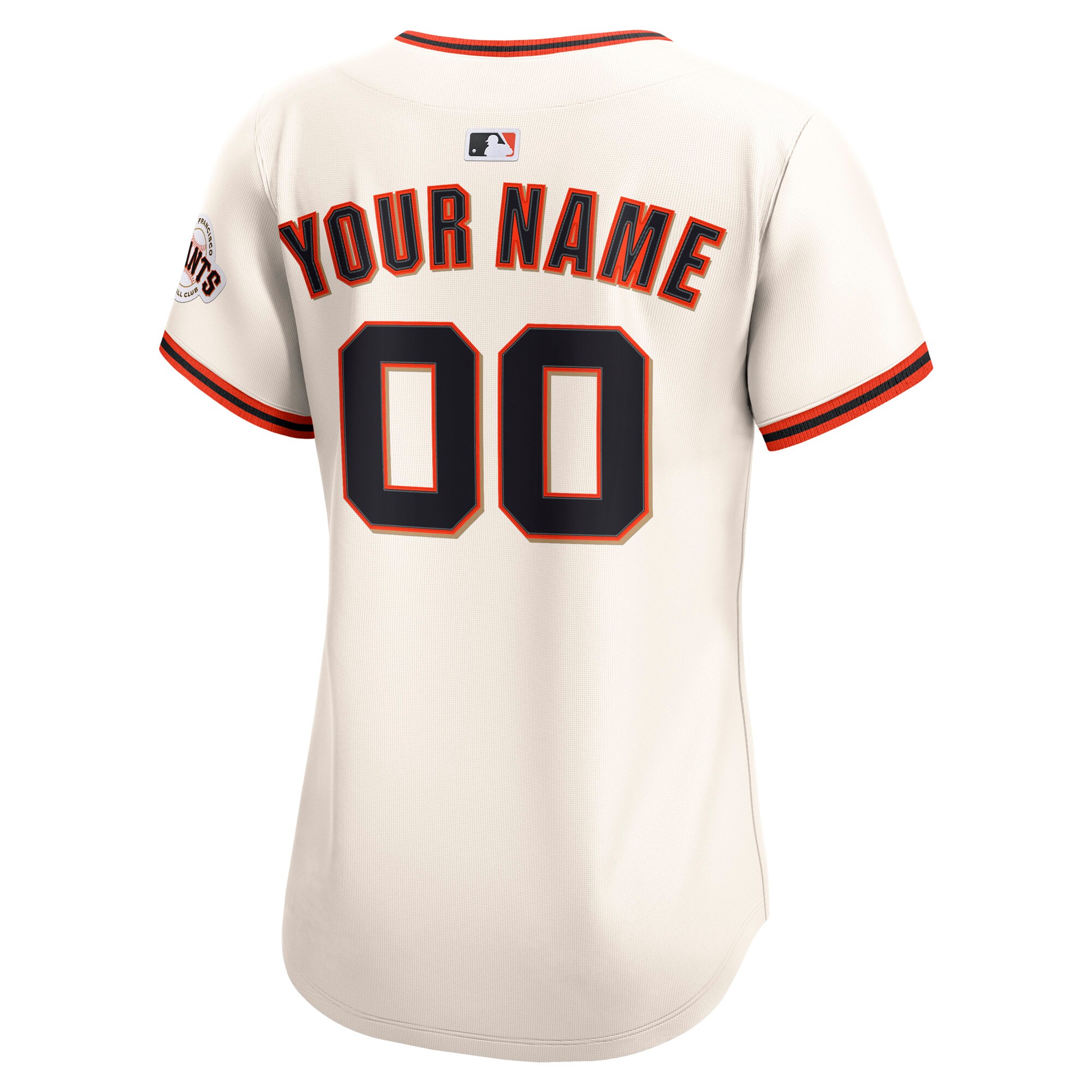 San Francisco Giants Cream Home Limited Custom MLB Jersey Women's