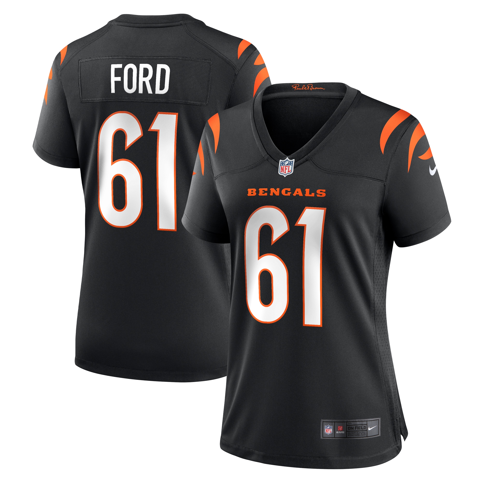 Cincinnati Bengals Cody Ford Black Game NFL Jersey Women's