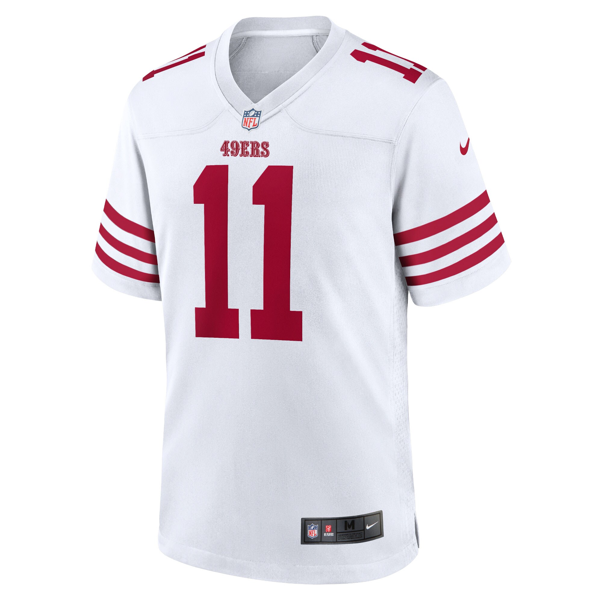 San Francisco 49ers Brandon Aiyuk White Game NFL Jersey Women's