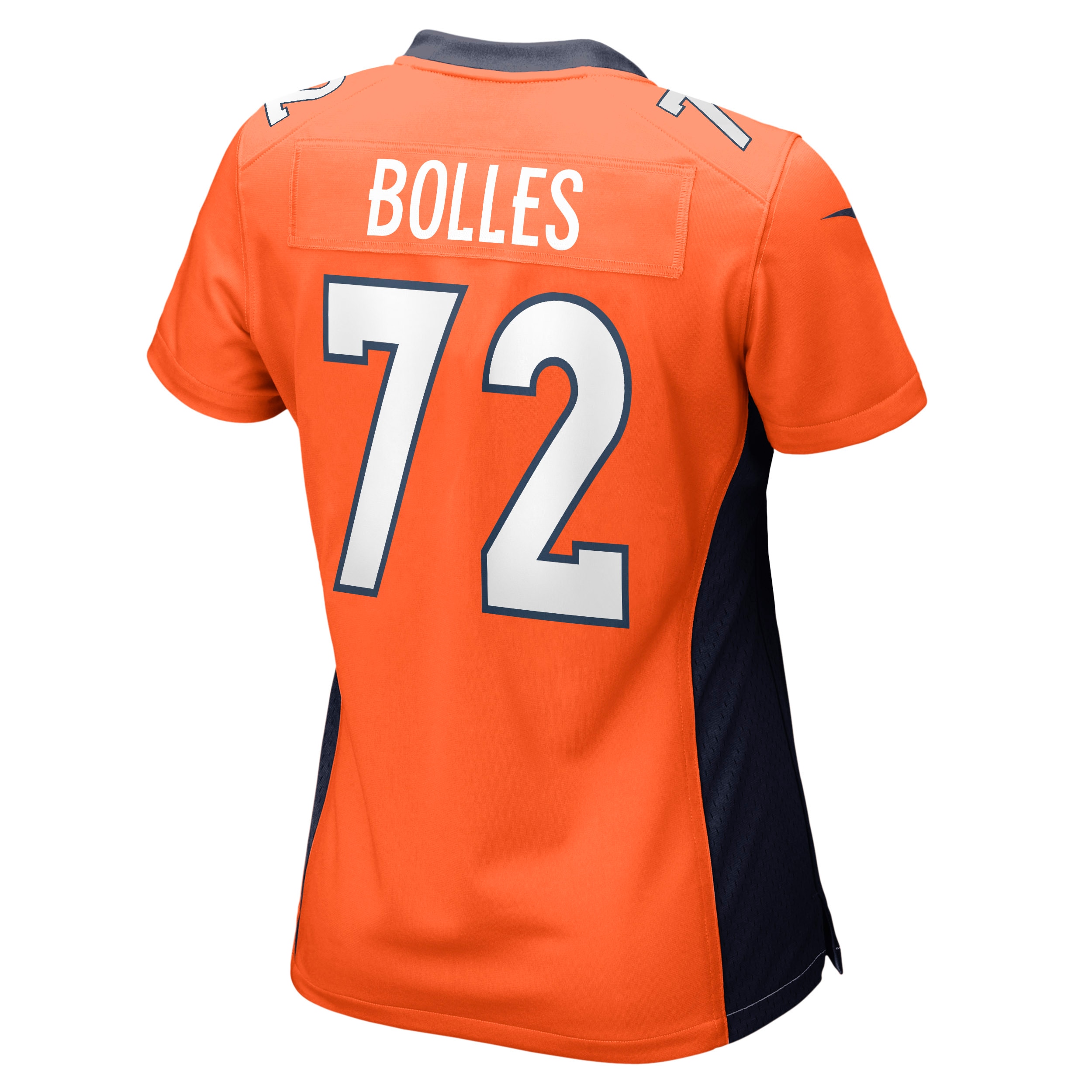 Denver Broncos Garett Bolles Orange Game NFL Jersey Women's