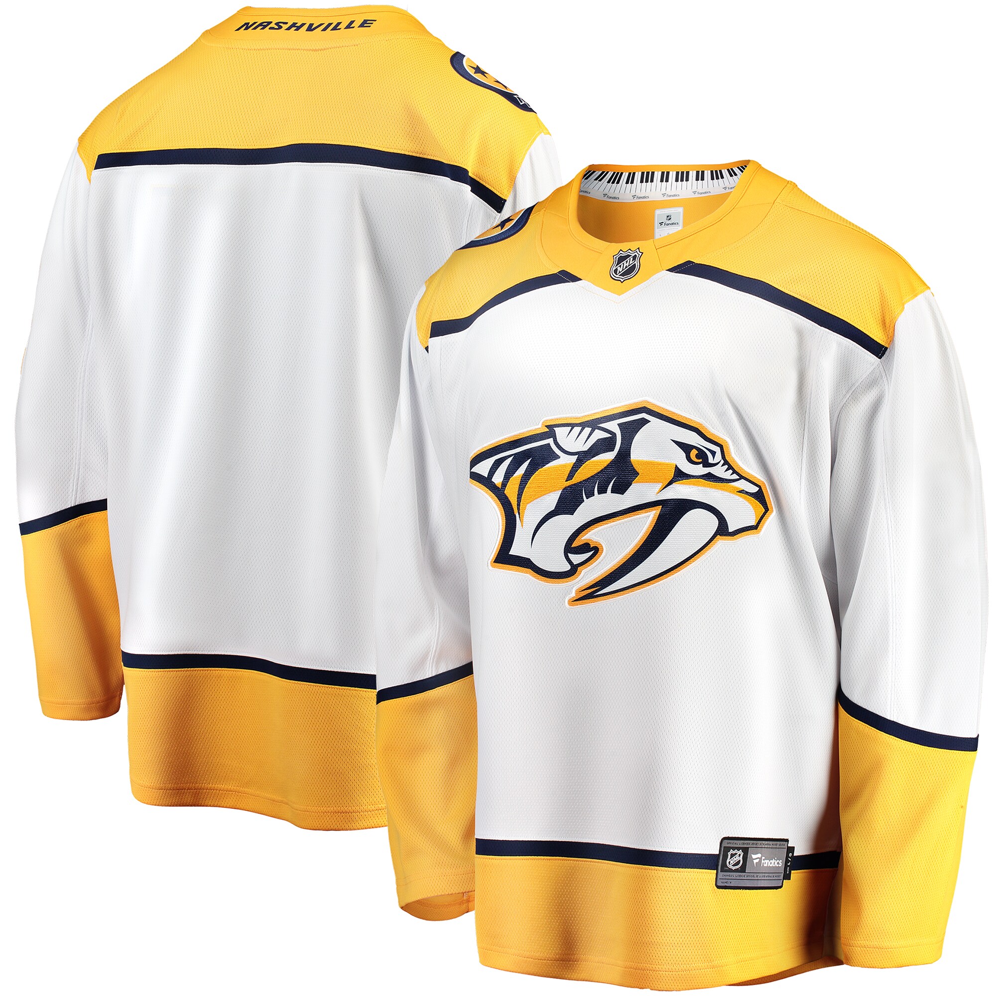 Nashville Predators White Breakaway Away NHL Jersey Men's