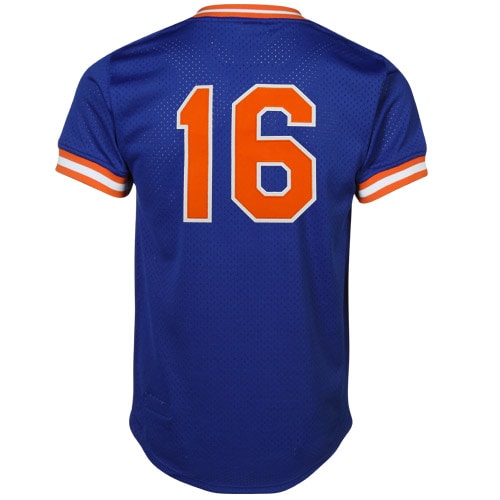 New York Mets Dwight Gooden Mitchell Ness Royal Cooperstown Mesh Batting Practice MLB Jersey Men's