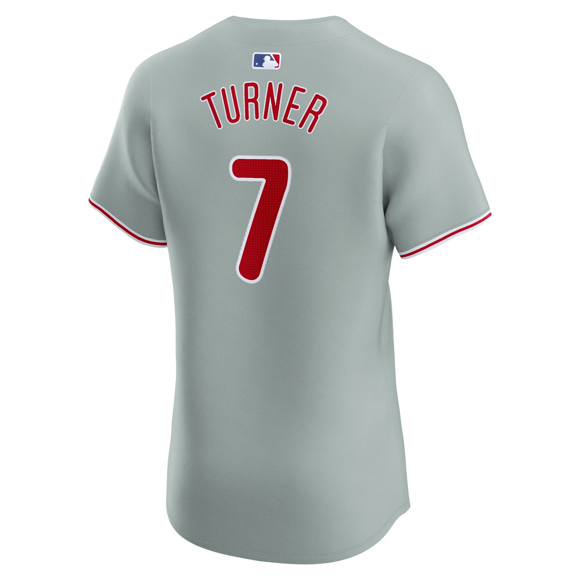 Philadelphia Phillies Trea Turner Gray Road Elite Player MLB Jersey Men's
