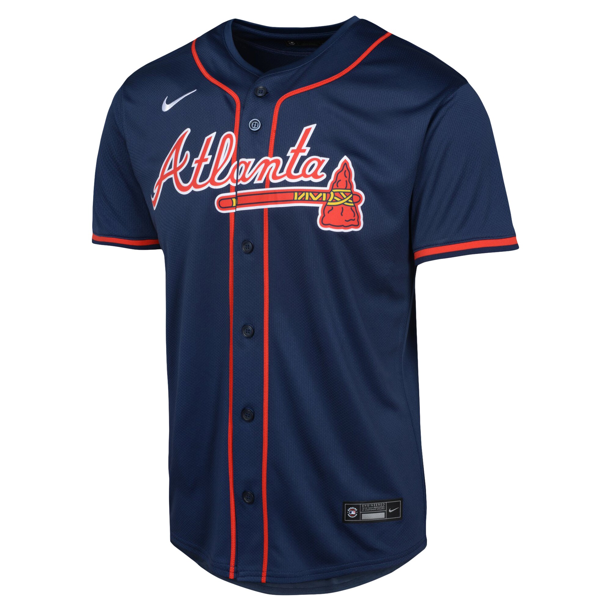 Atlanta Braves Navy Alternate Limited MLB Jersey Youth