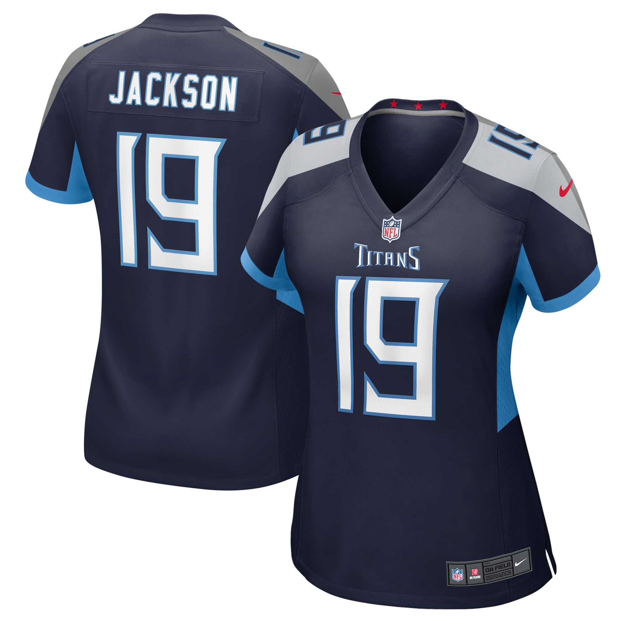 Tennessee Titans Jha'Quan Jackson Navy Game NFL Jersey Women's