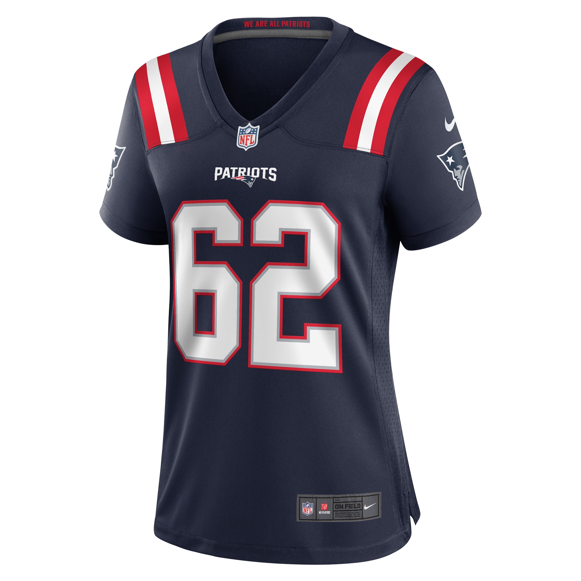 New England Patriots Sidy Sow Navy Team Game NFL Jersey Women's