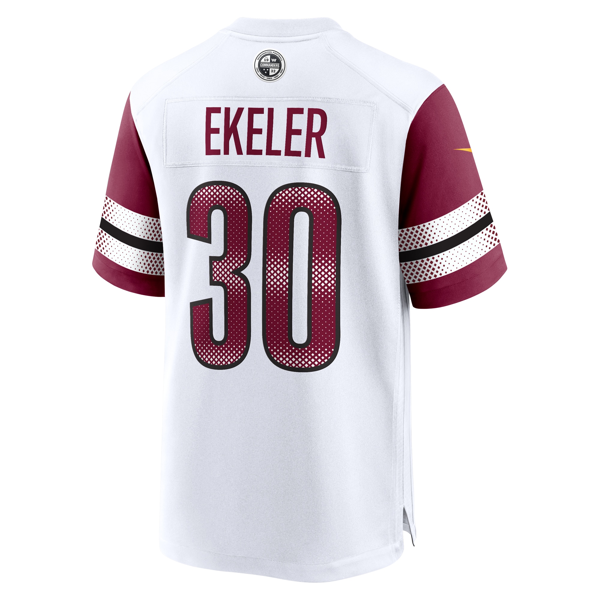 Washington Commanders Austin Ekeler White Game NFL Jersey Men's