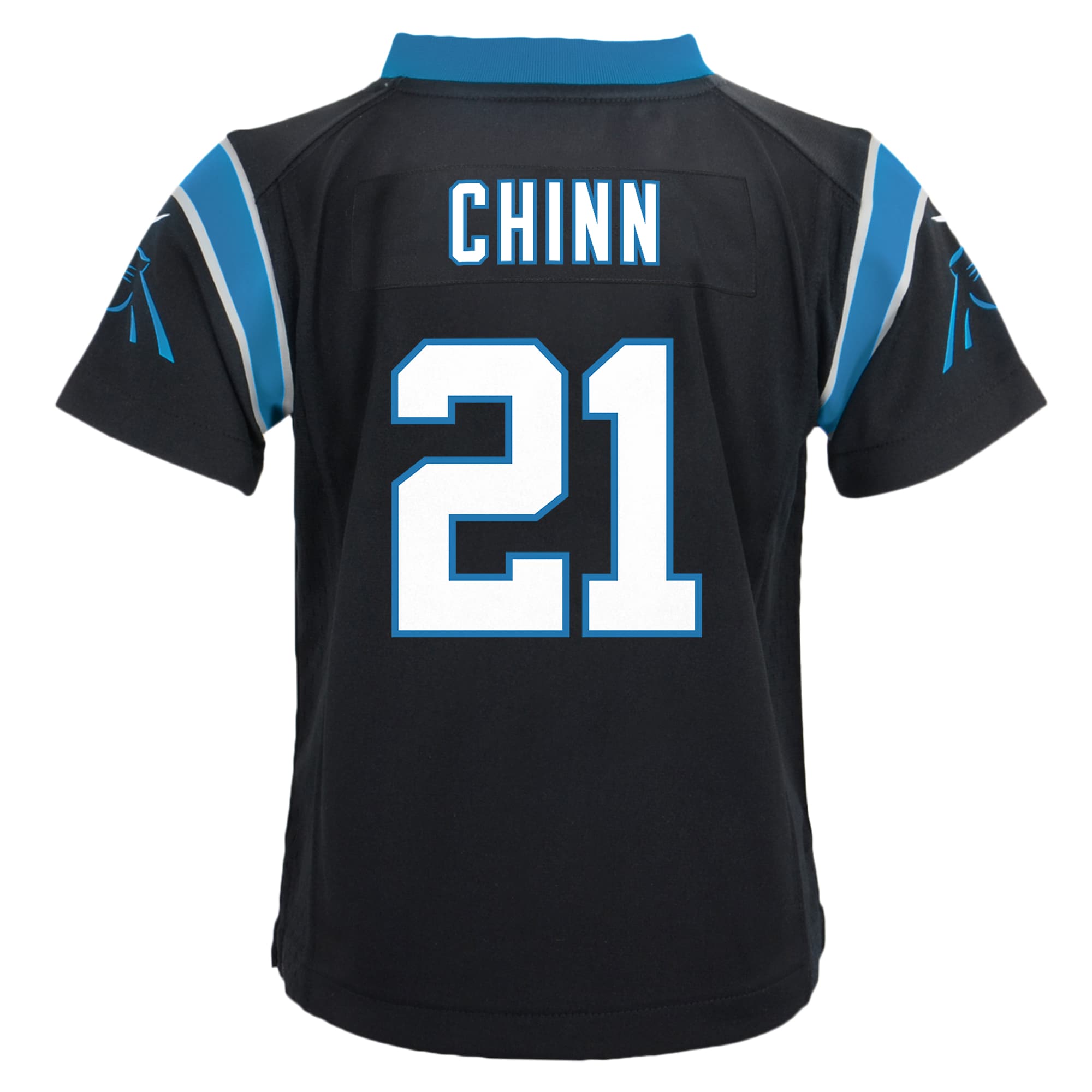 Infant Carolina Panthers Jeremy Chinn Black Game NFL Jersey Men's