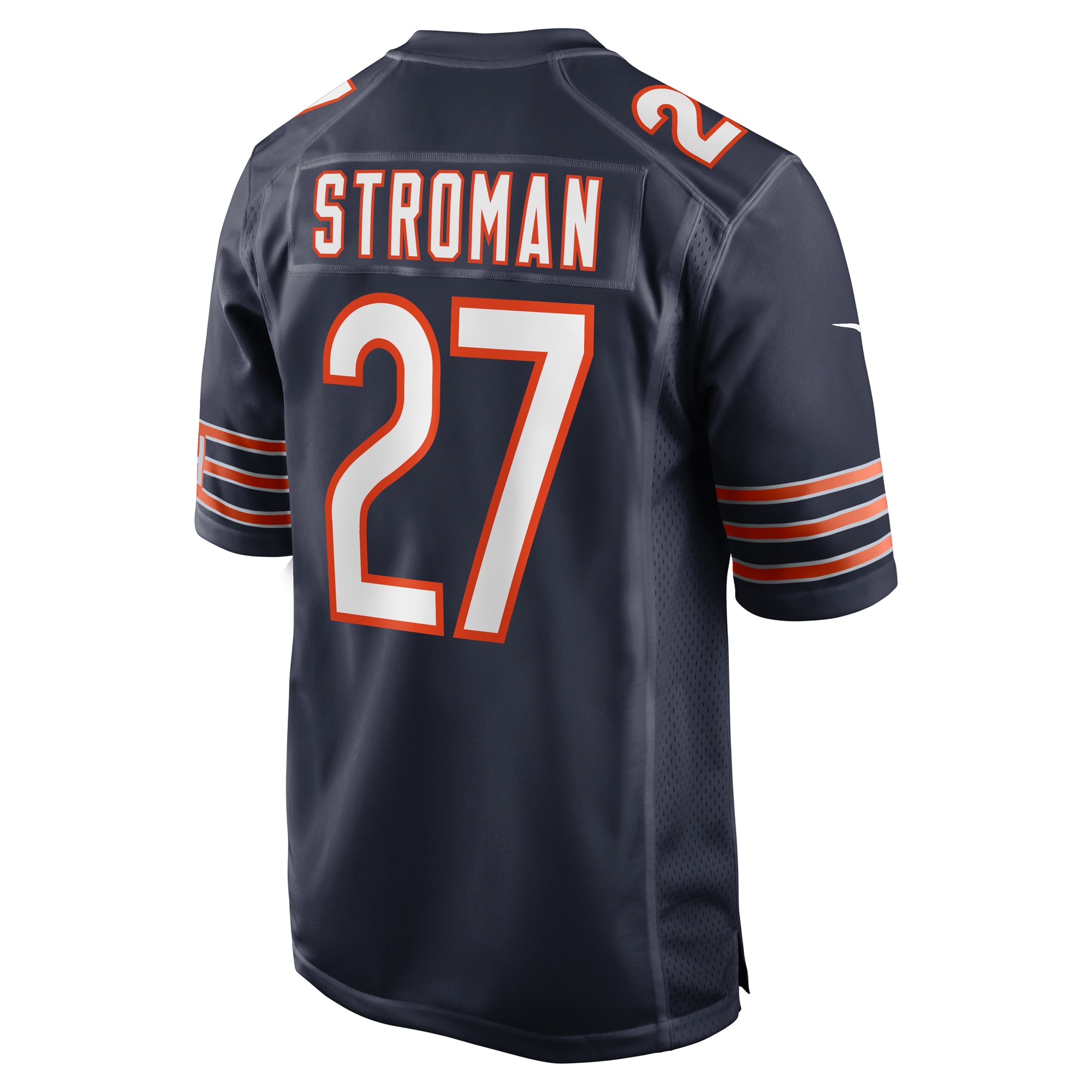 Chicago Bears Greg Stroman Navy Team Game NFL Jersey Men's