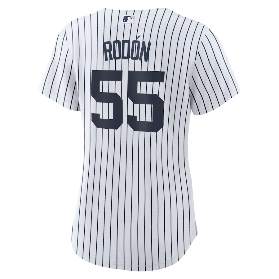 Carlos Rodon 55 New York Yankees Home White MLB Jersey Women's