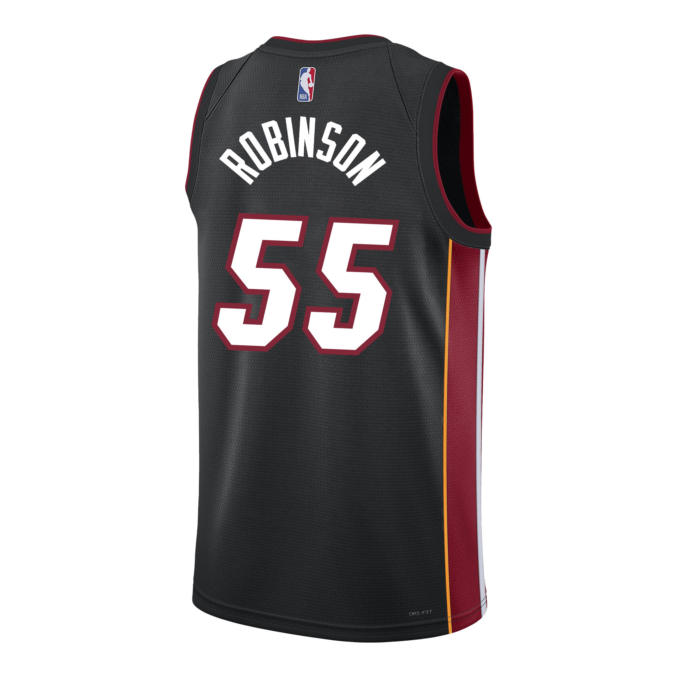 Duncan Robinso 55 Miami Heat Shooting Flair 2023 Champions Swingman Black NBA Jersey Men's