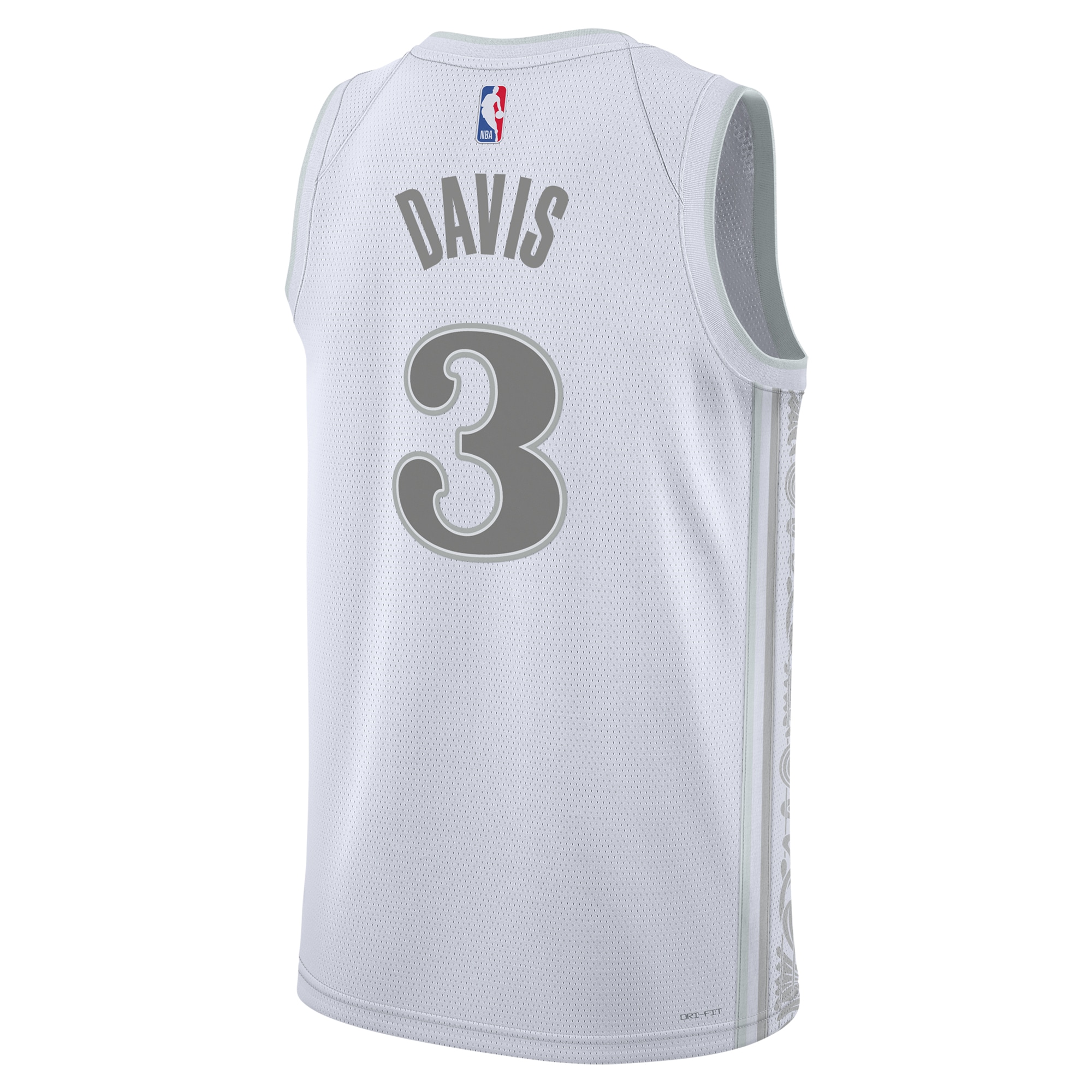 Dallas Mavericks City Edition Swingman 202 White Anthony Davi Unisex NBA Jersey Unisex