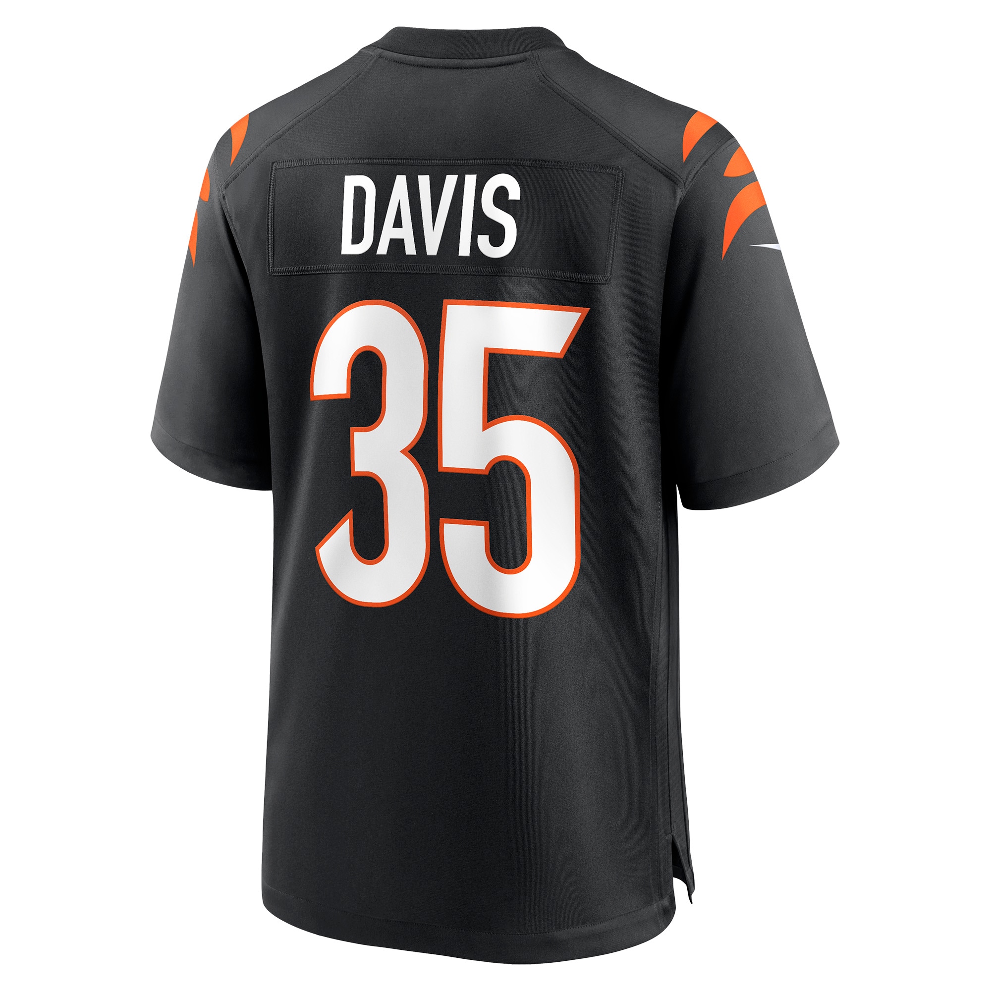 Cincinnati Bengals Jalen Davis Black Game Player NFL Jersey Men's