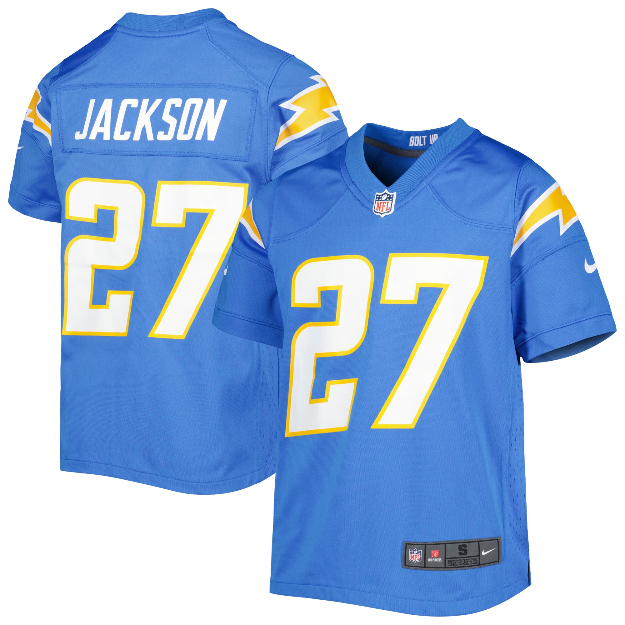Los Angeles Chargers JC Jackson Powder Blue Game NFL Jersey Youth