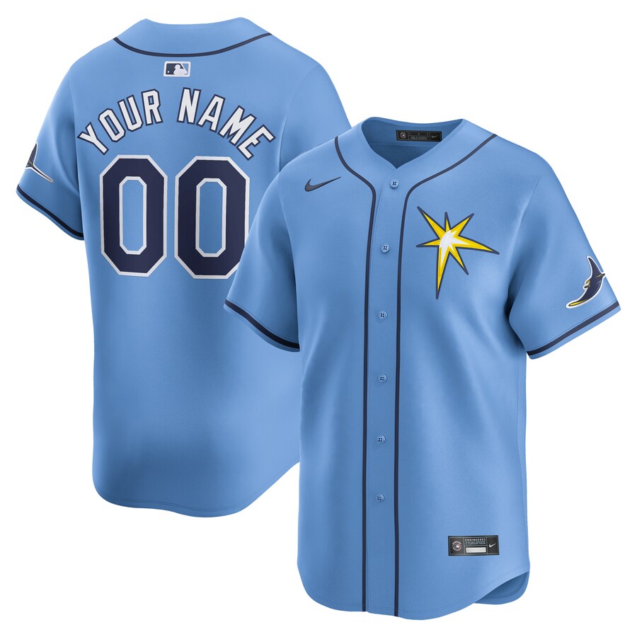 Tampa Bay Rays Alternate Limited Custom Jersey Light Blue