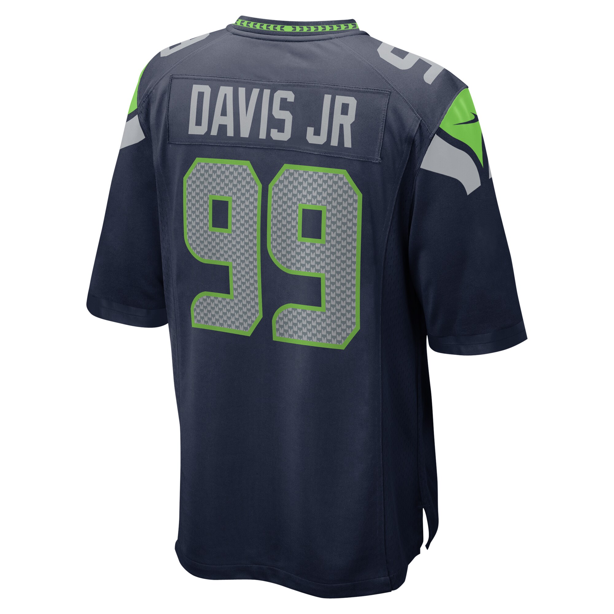 Seattle Seahawks Carl Davis Jr. College Navy Game NFL Jersey Men's