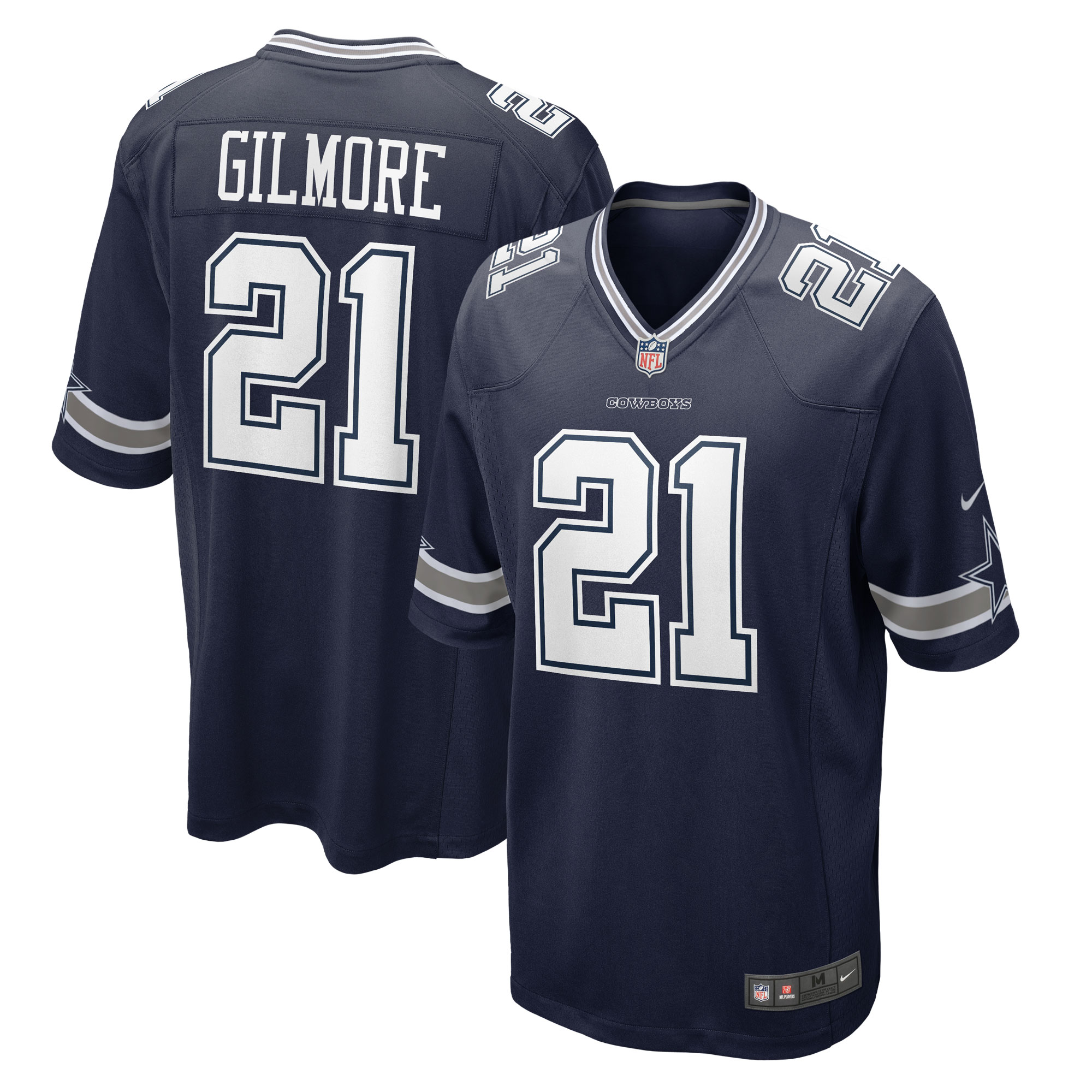 Dallas Cowboys Stephon Gilmore Navy Game NFL Jersey Men's