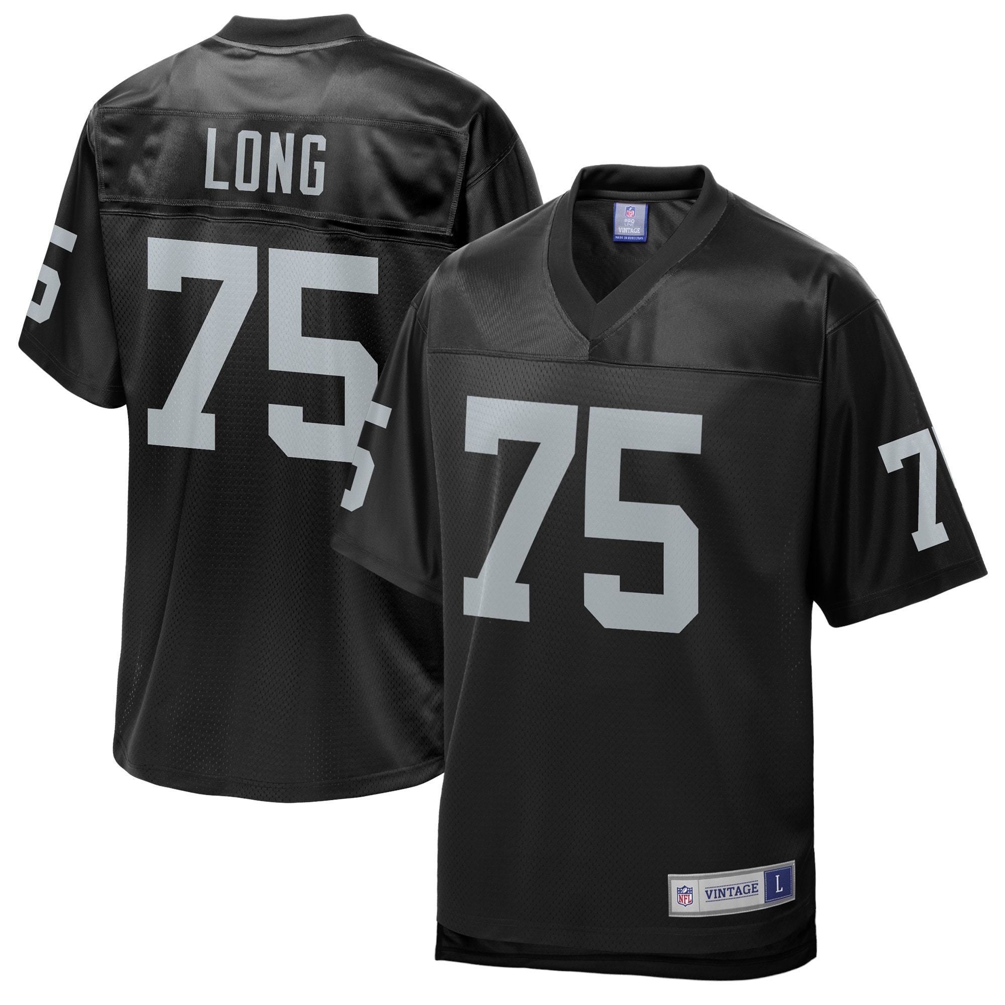 Howie Long Las Vegas Raiders NFL Pro Line Retired Player Replica Jersey - Black