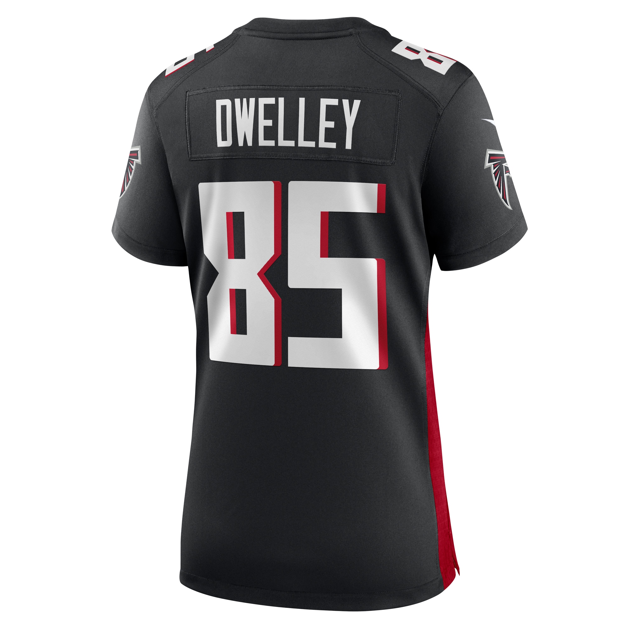 Atlanta Falcons Ross Dwelley Black Game NFL Jersey Women's