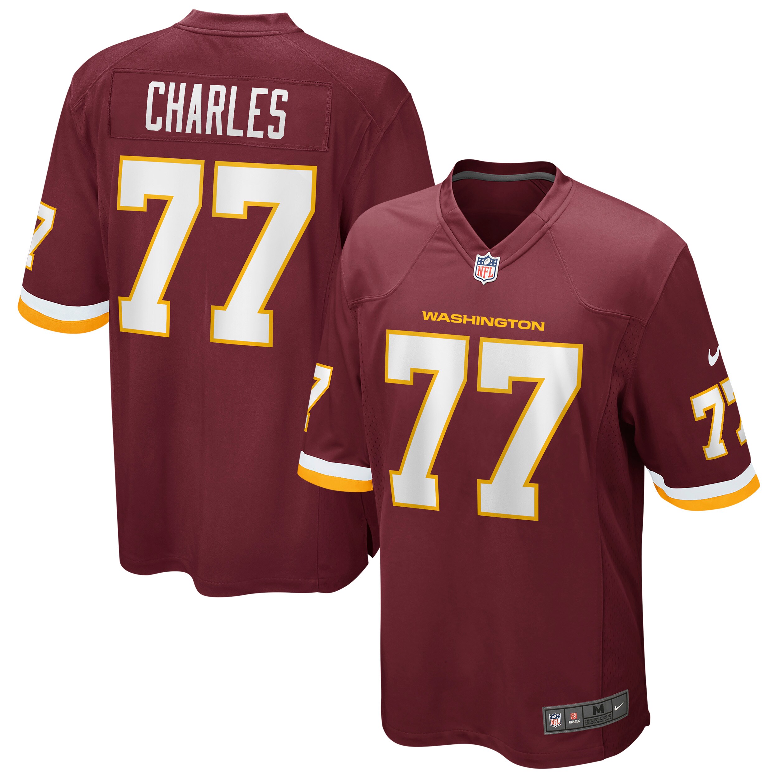 Saahdiq Charles Washington Commanders Team Burgundy Game Player NFL Jersey Men's