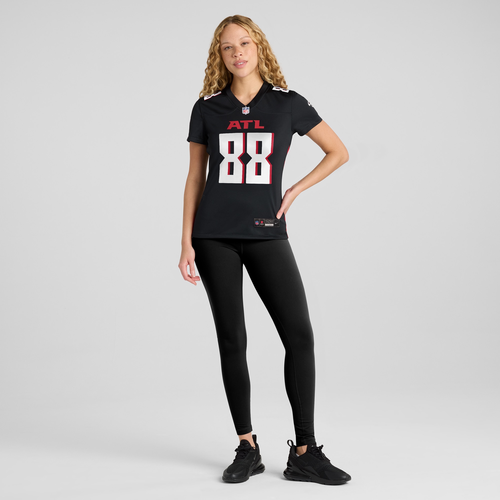 Atlanta Falcons Tony Gonzalez Black Game Retired Player NFL Jersey Women's