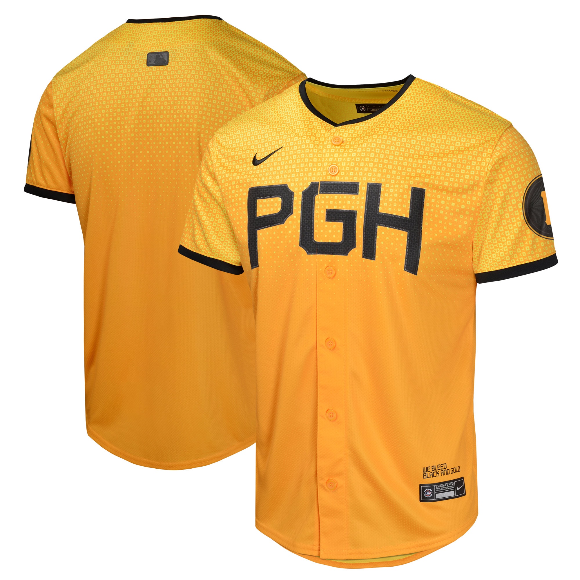 Pittsburgh Pirates Gold City Connect Limited MLB Jersey Youth