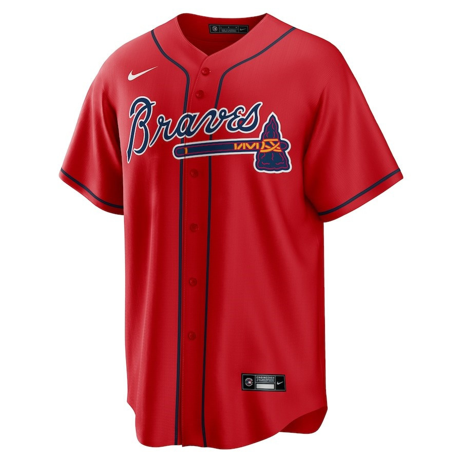 Atlanta Braves Alternate Team Red MLB Jersey Men's