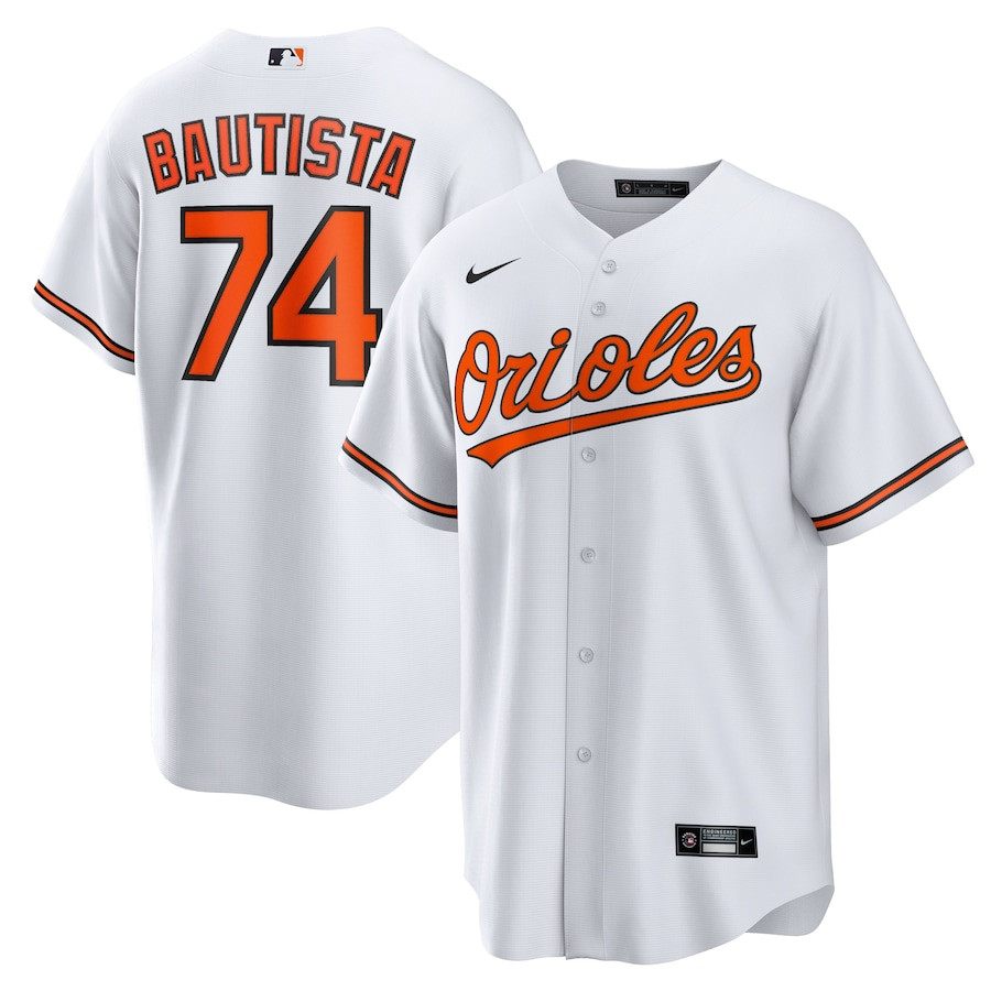 Felix Bautista 74 Baltimore Orioles White MLB Jersey Men's