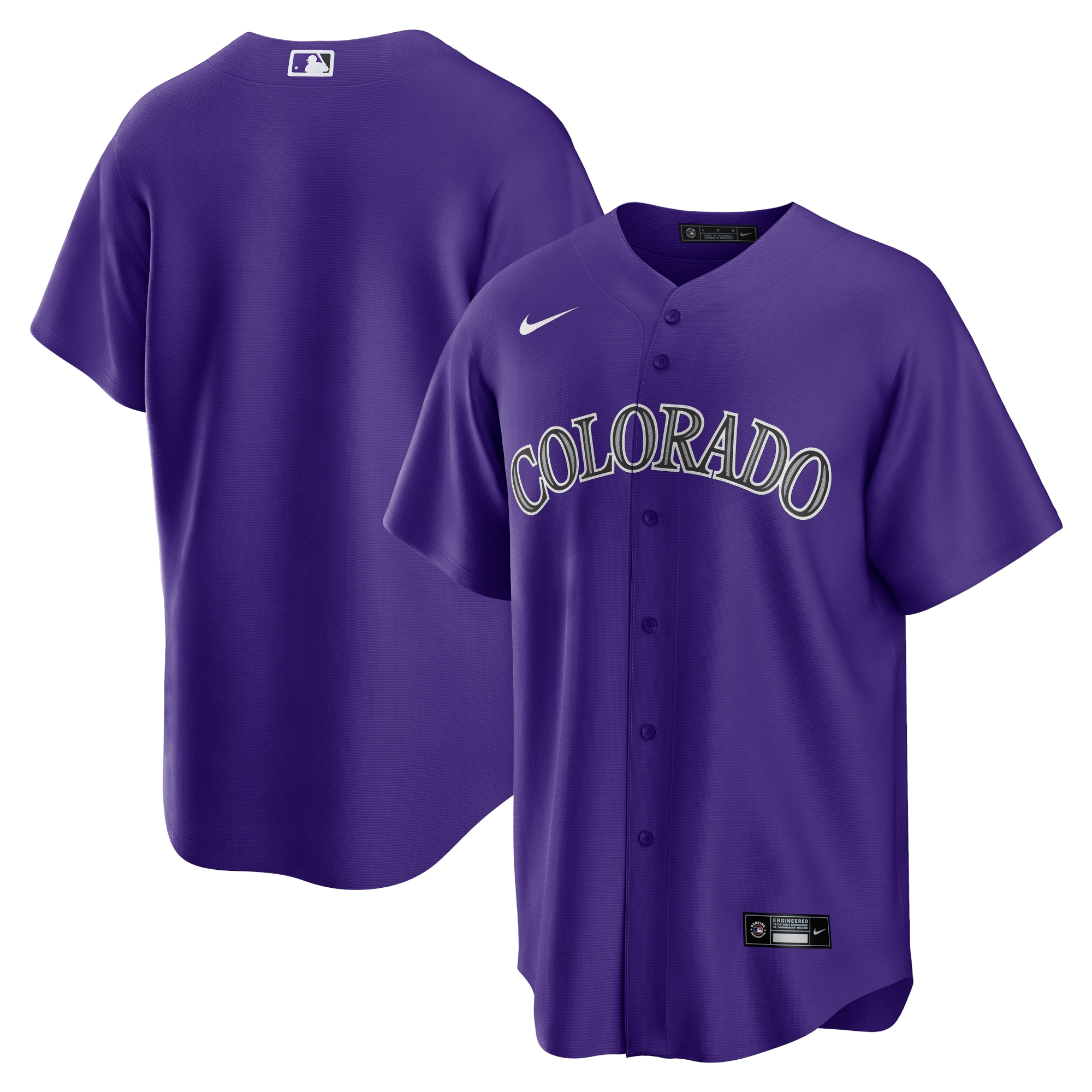 Colorado Rockies Purple Alternate Team MLB Jersey Men's