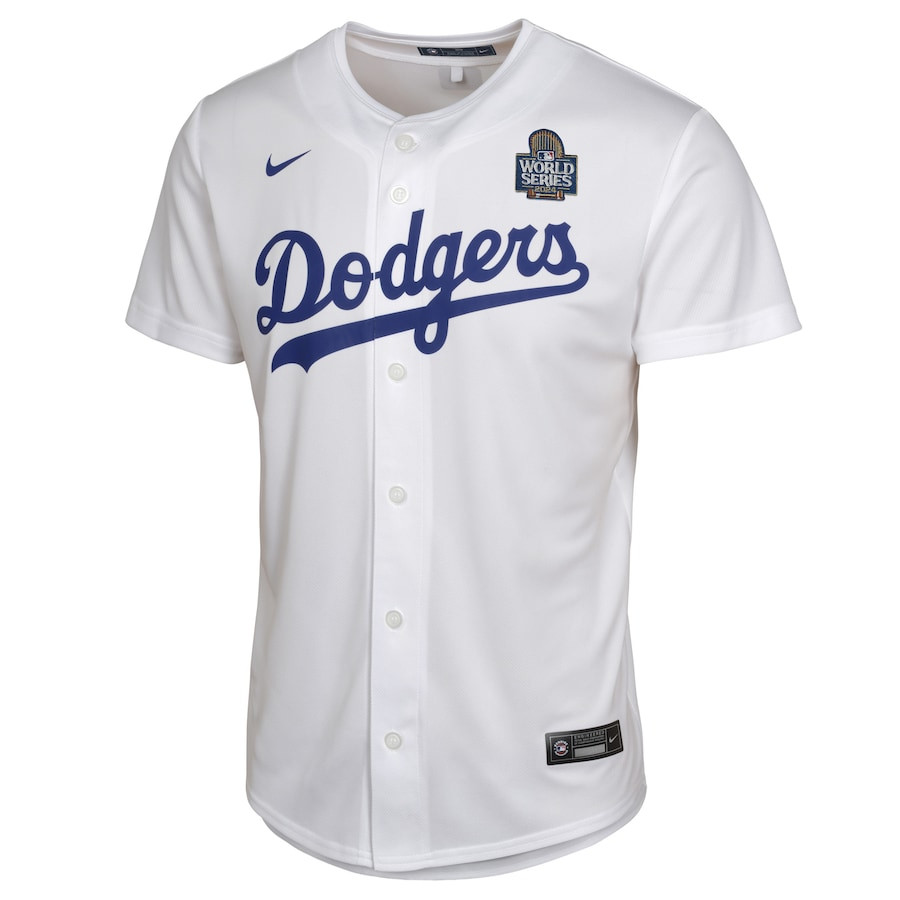 Mookie Betts 50 Los Angeles Dodgers 2024 World Series Game White MLB Jersey Youth