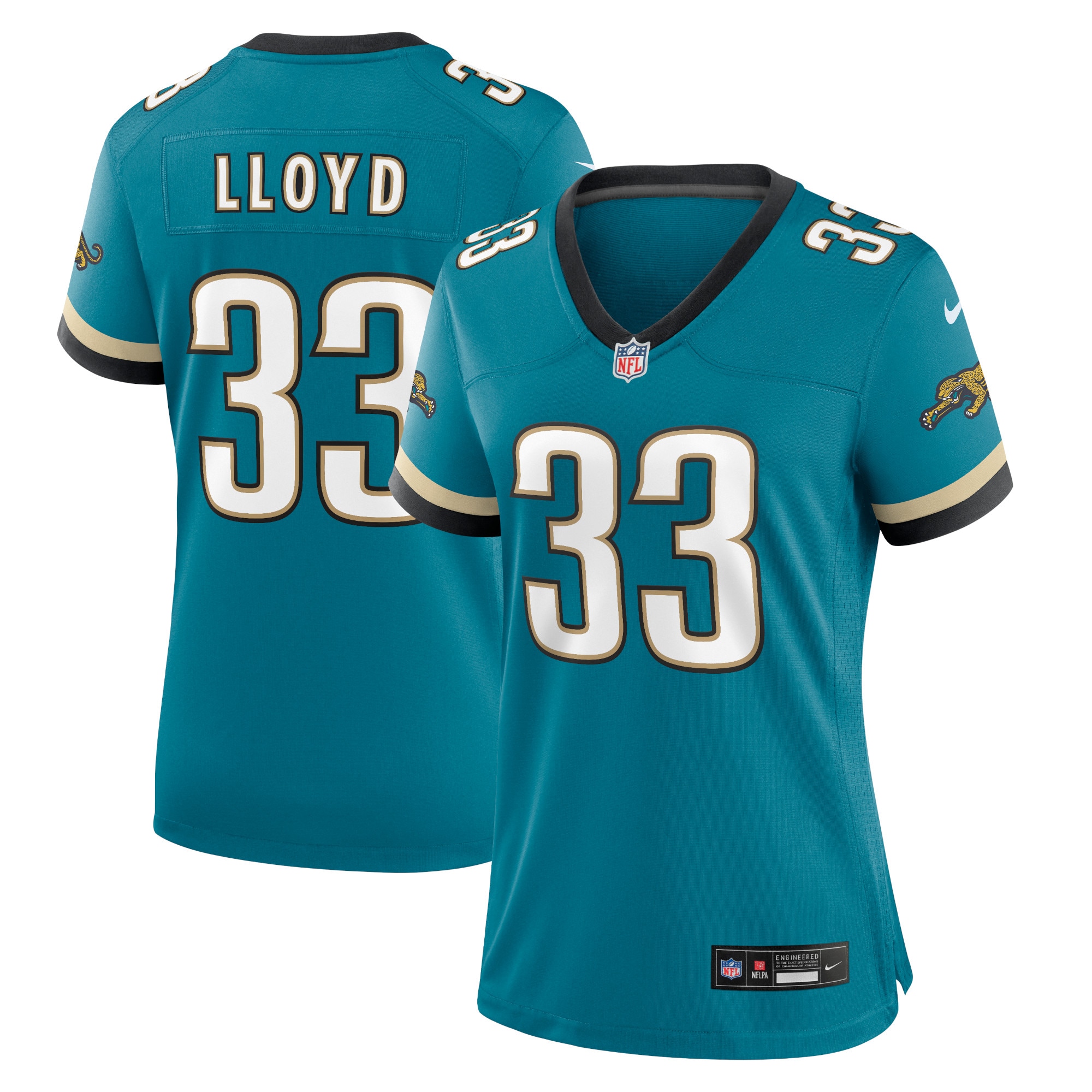Jacksonville Jaguars Devin Lloyd Teal Prowler Throwback Game NFL Jersey Women's
